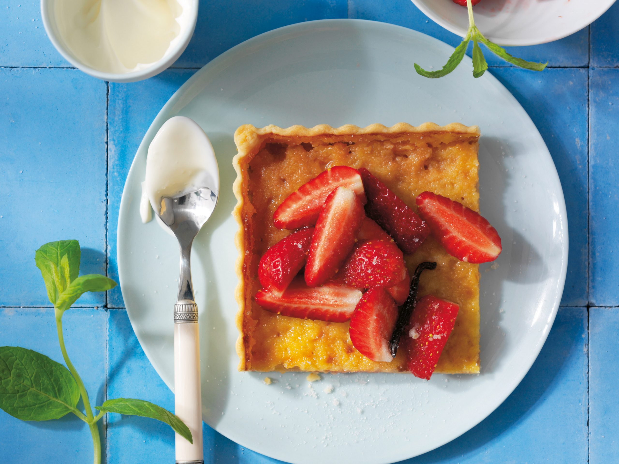 Tarte aux fraises et au séré