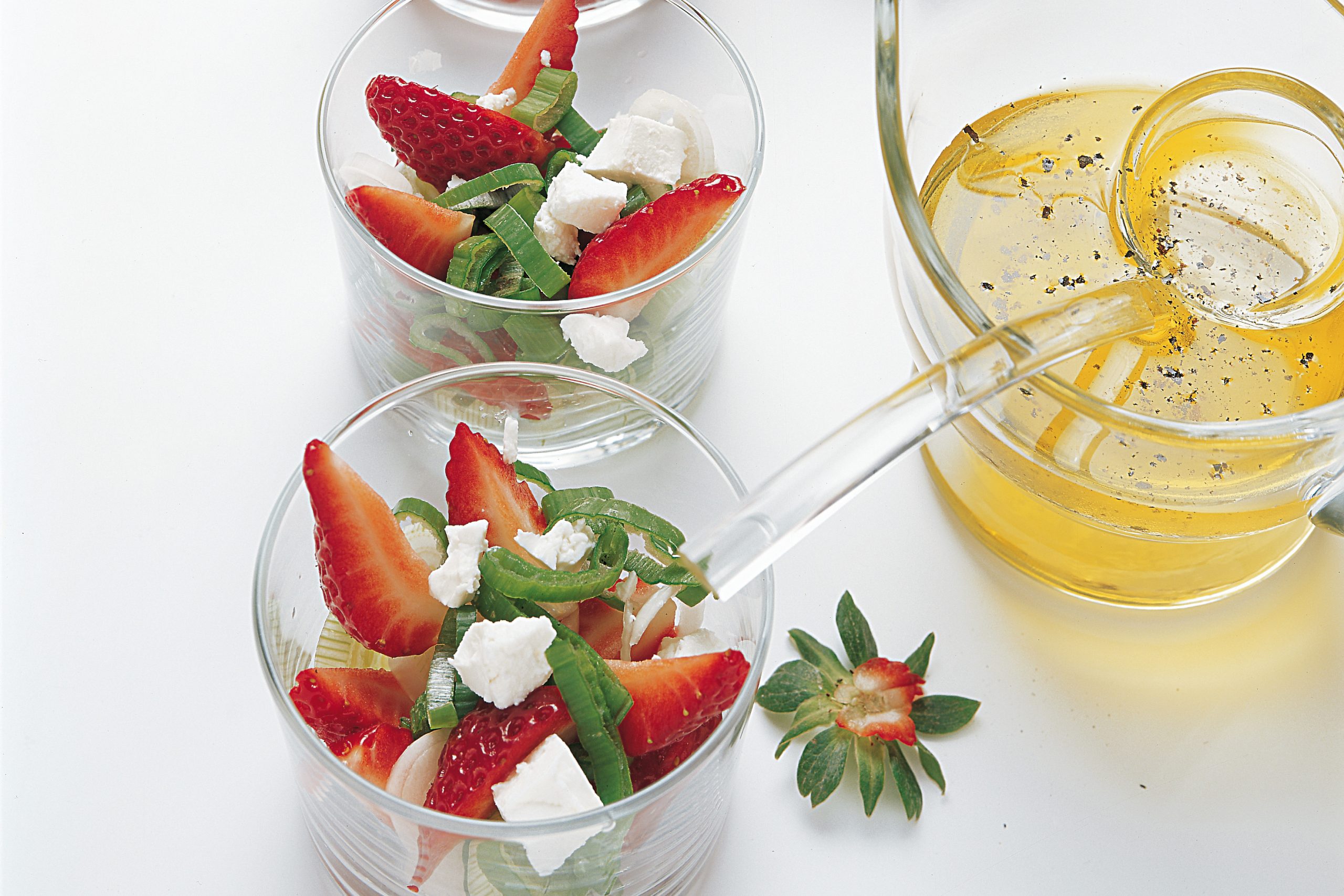 Salade de fromage frais aux fraises