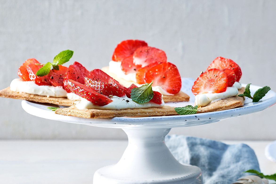 Tranches aux fraises