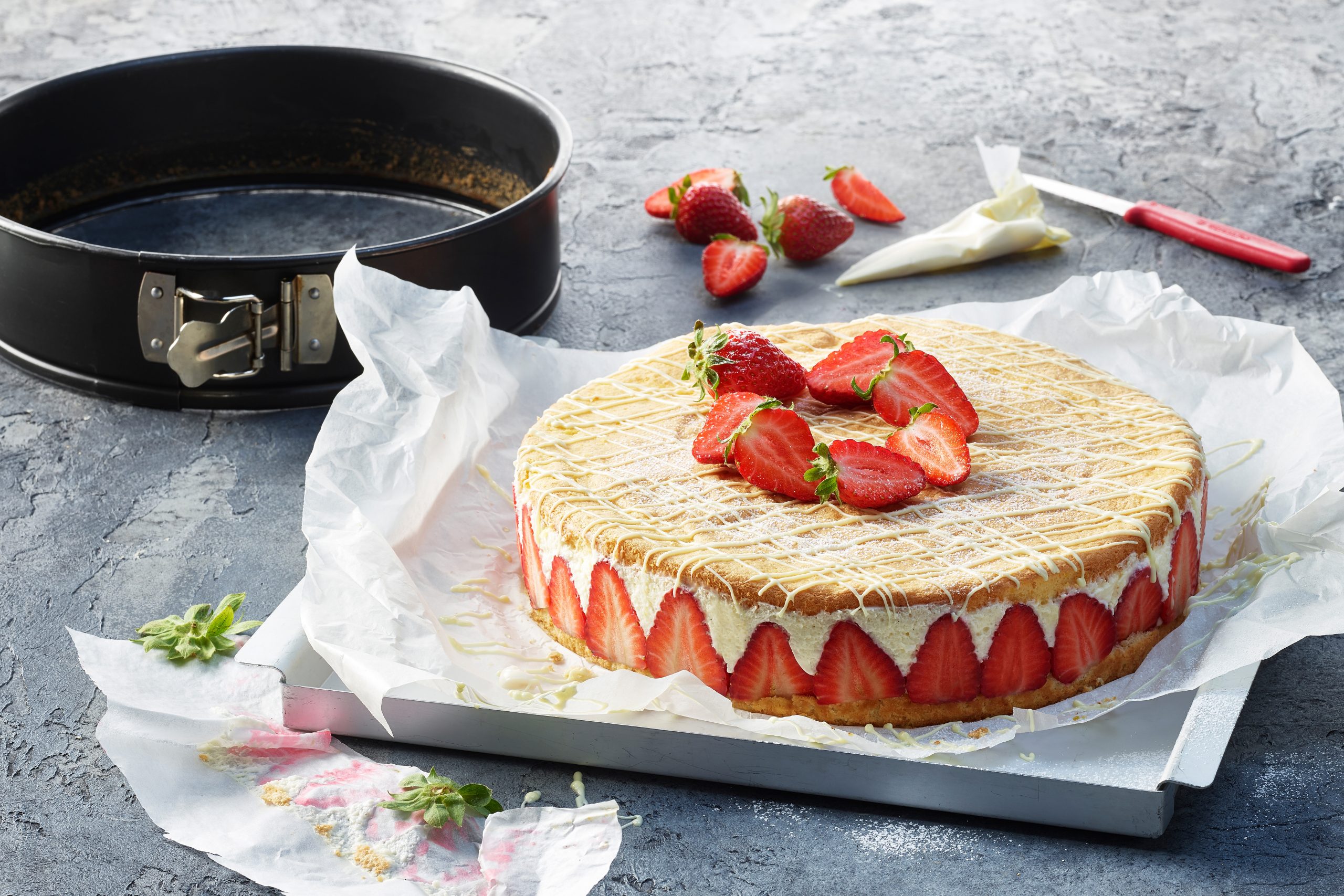 Gâteau aux fraises