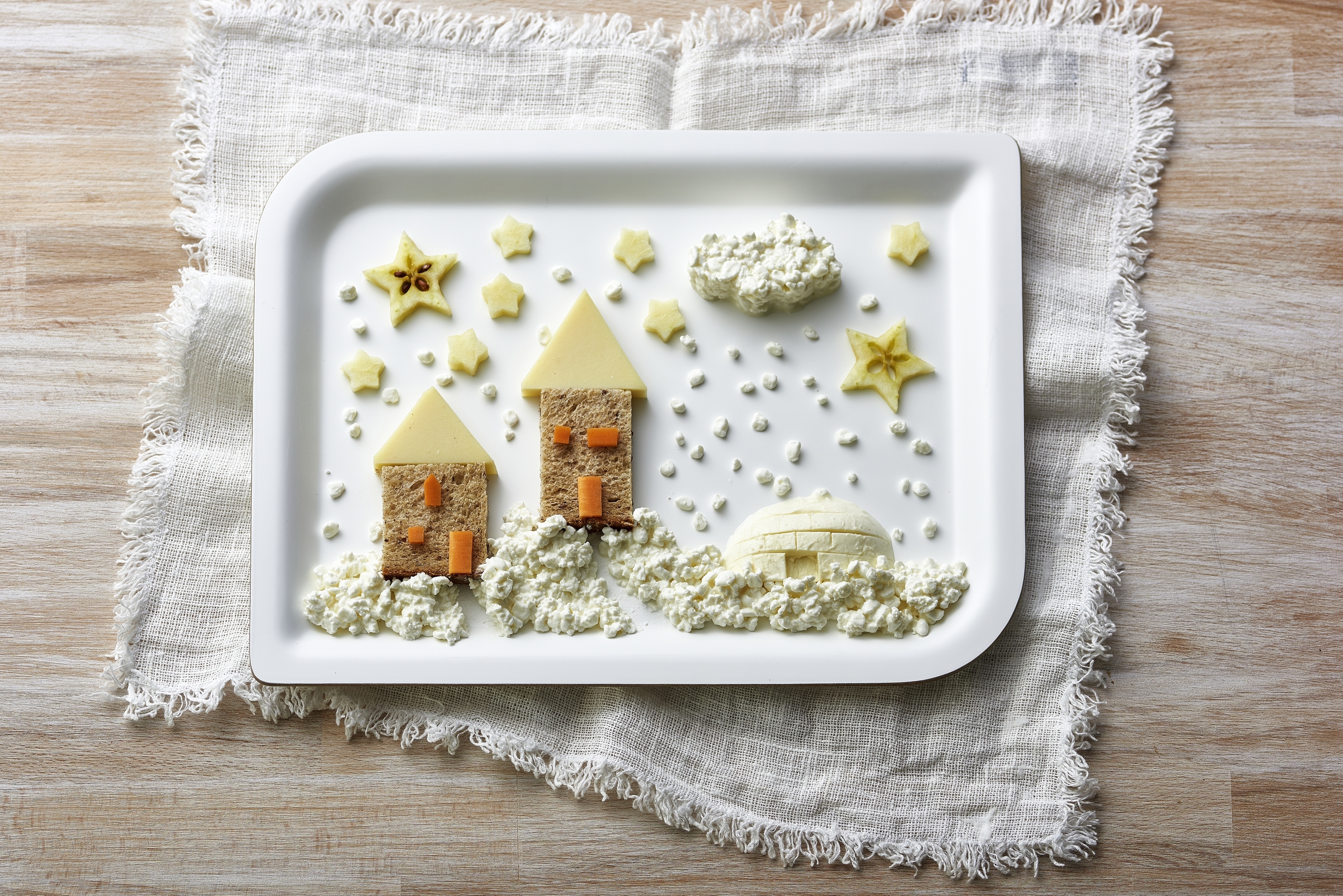 Tableau hivernal comestible