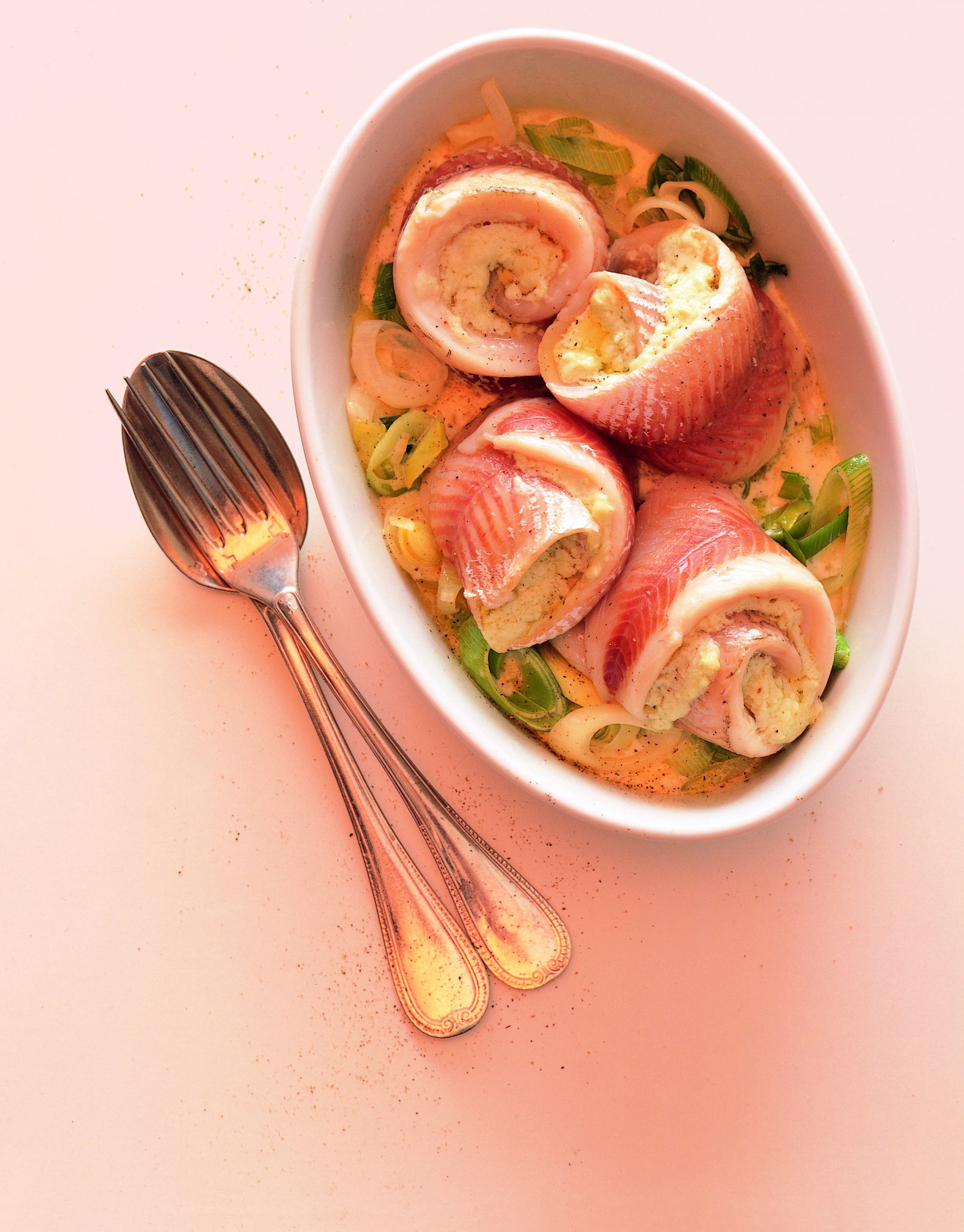 Felchenröllchen auf Rahmlauch