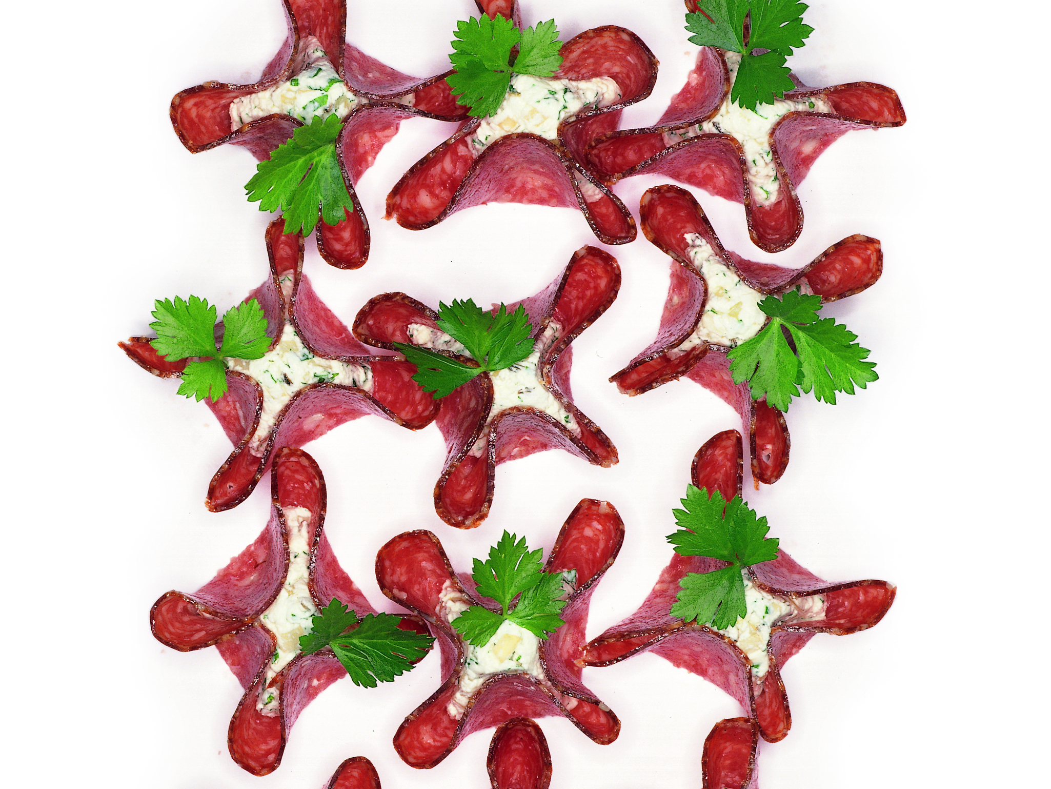 Fenchelquark im Salamikörbchen