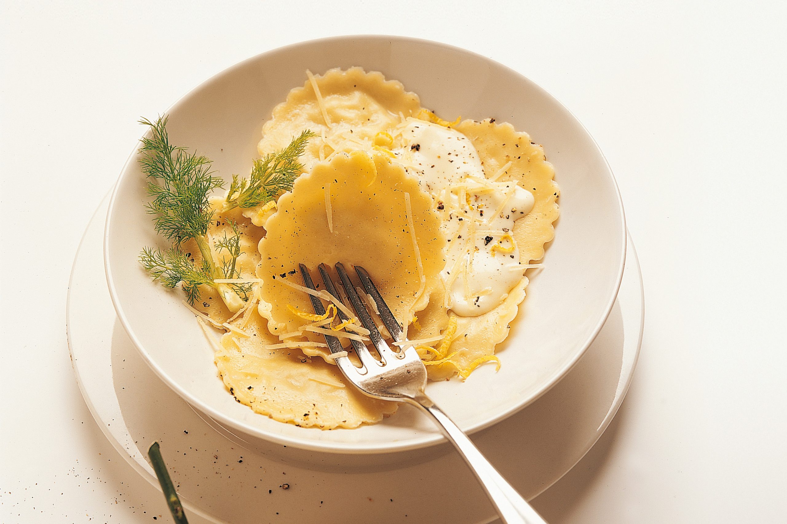 Raviolis au fenouil sauce citron à la crème