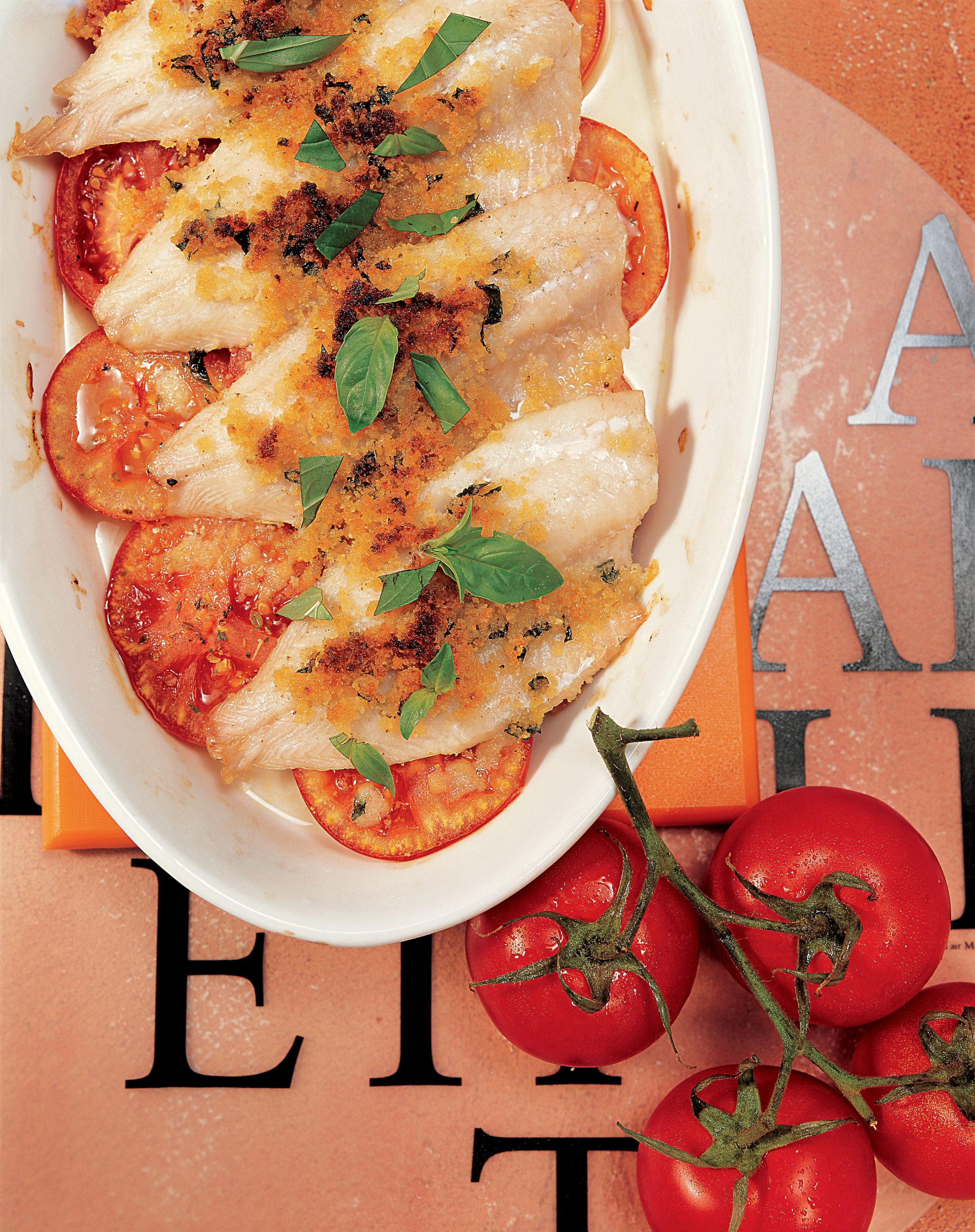 Fisch-Tomaten-Käse-Gratin (Low Carb)