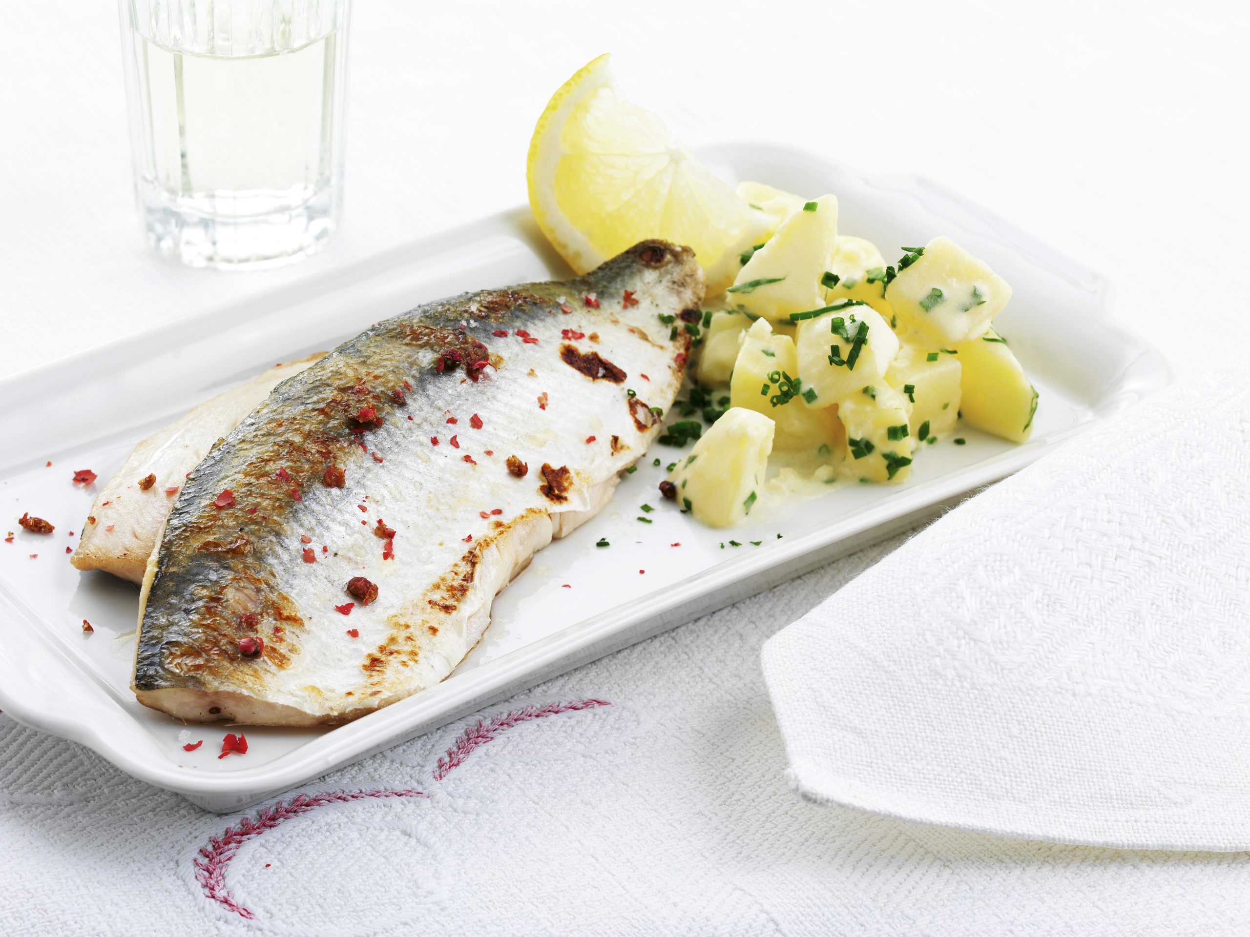 Fischfilets mit Rahmkartoffeln
