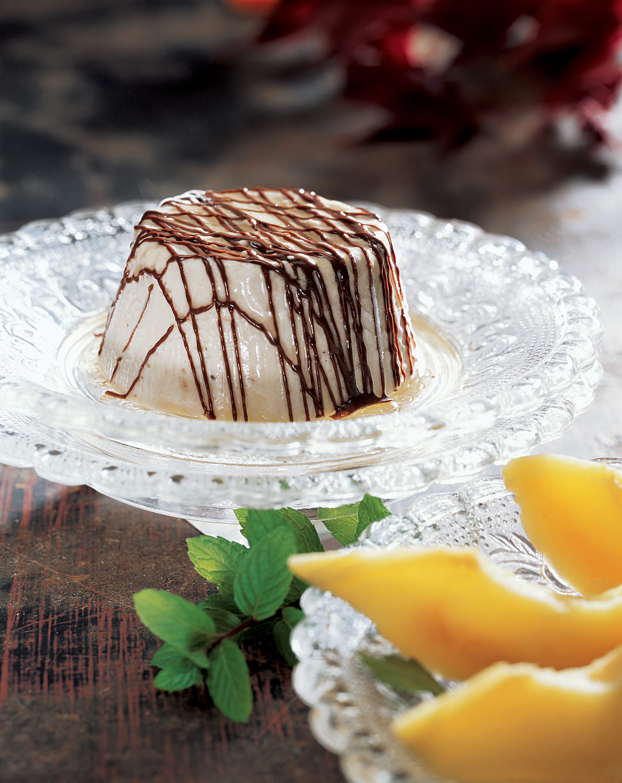 Flambiertes Marroni-Parfait