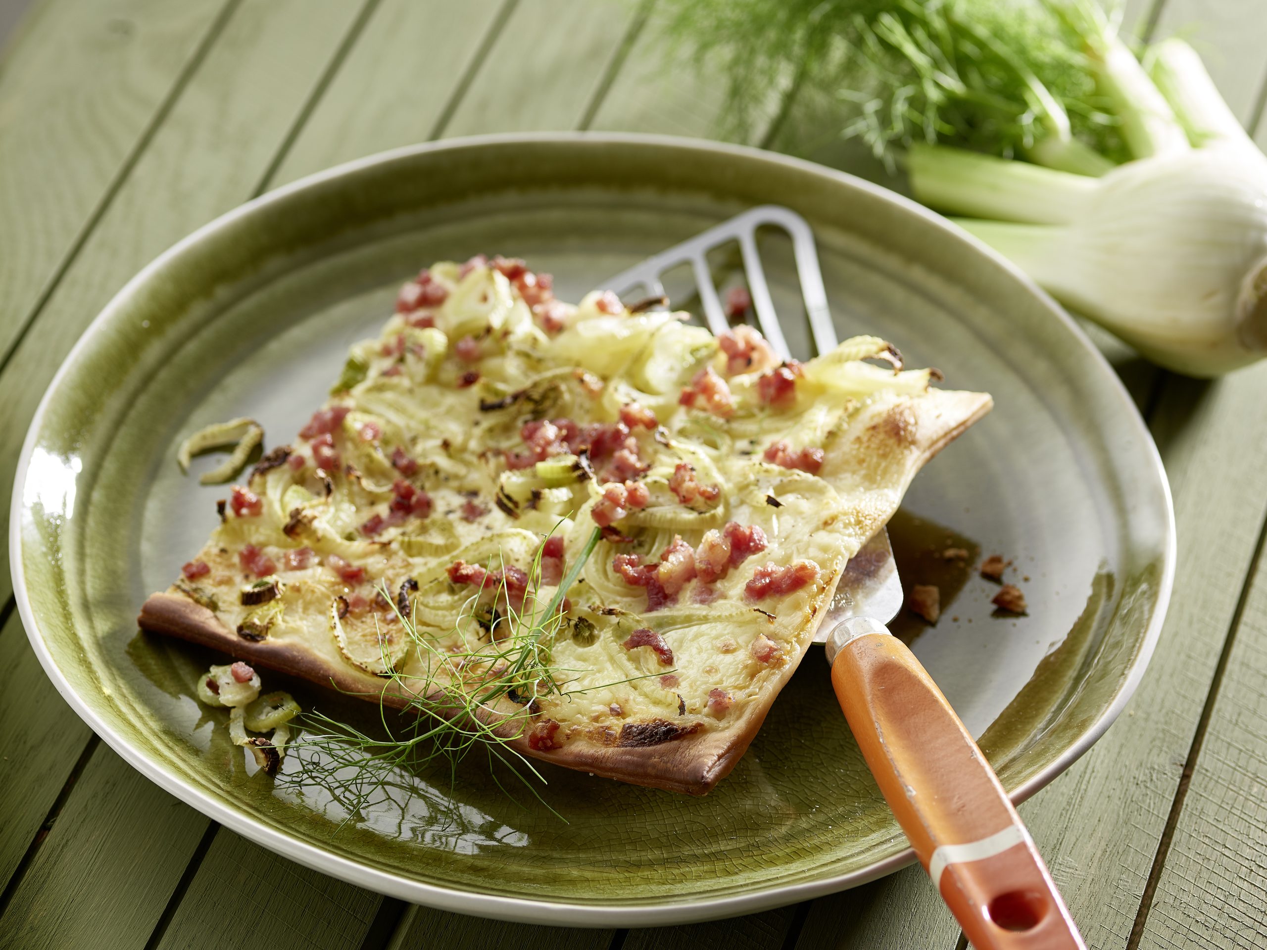 Flammkuchen mit Fenchel
