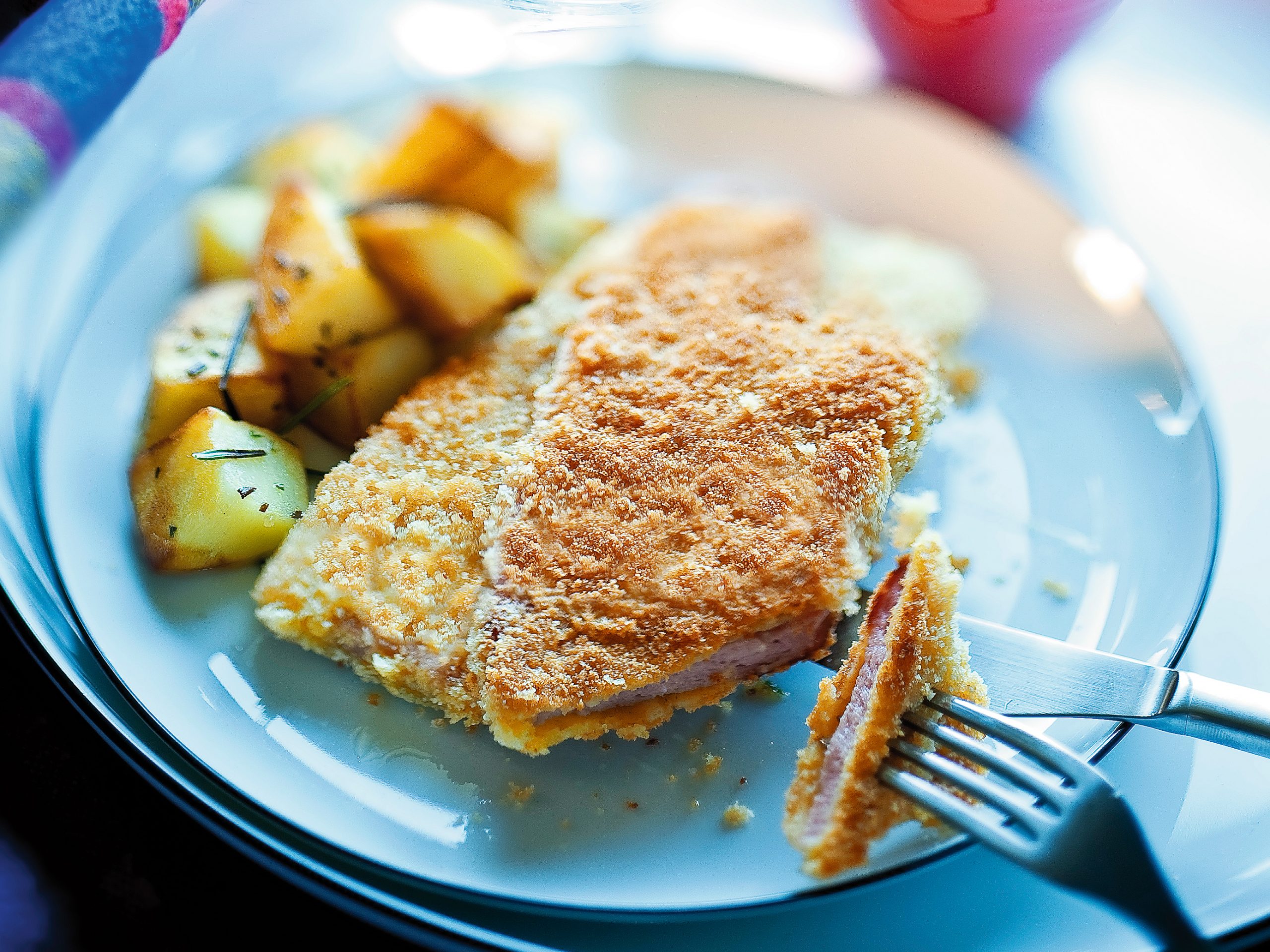 Escalopes de fromage d’Italie, sauce tartare