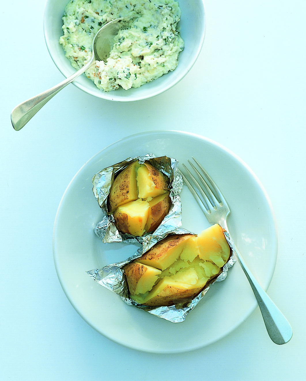Pommes de terre avec séré à l'emmental et aux noix