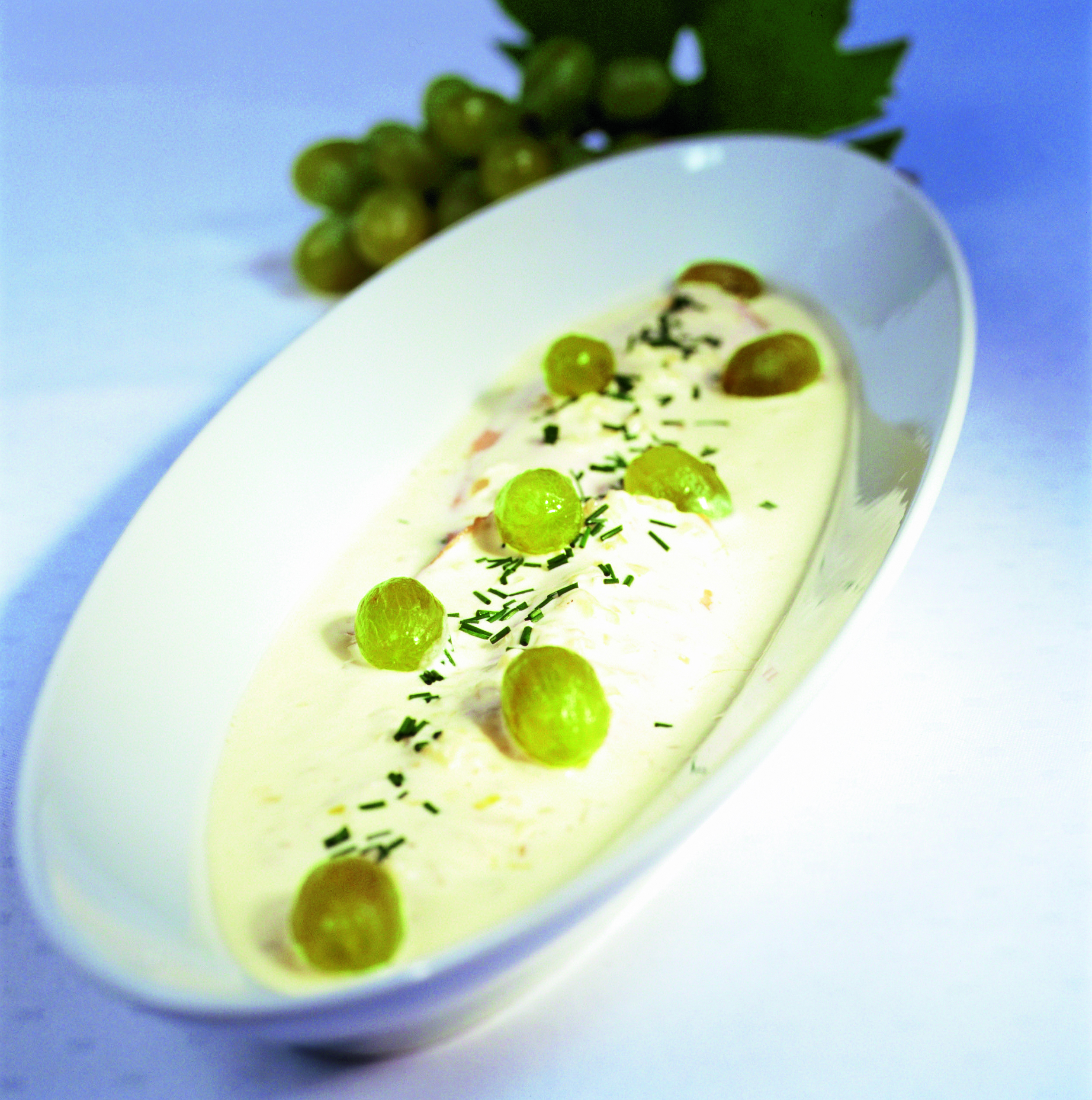 Filets de truite aux raisins verts