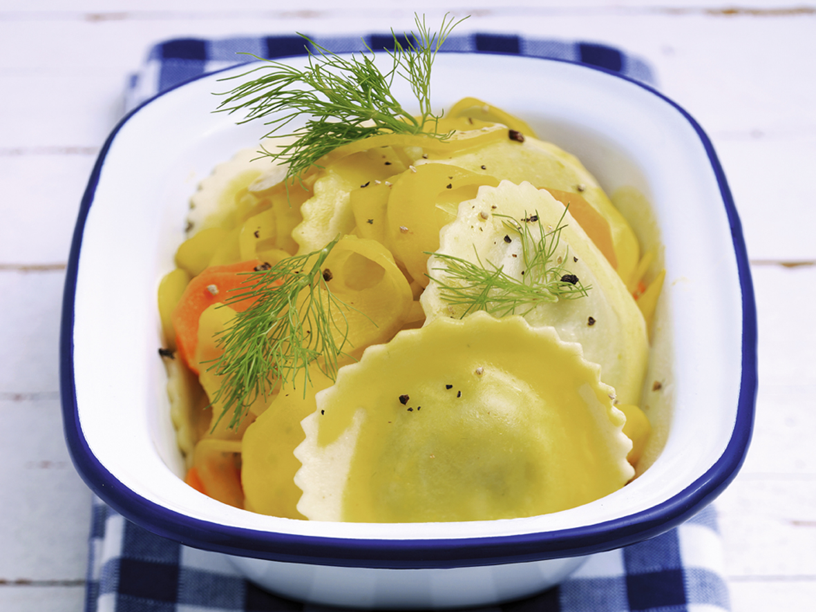 Frischteigwaren mit Fenchelgemüse