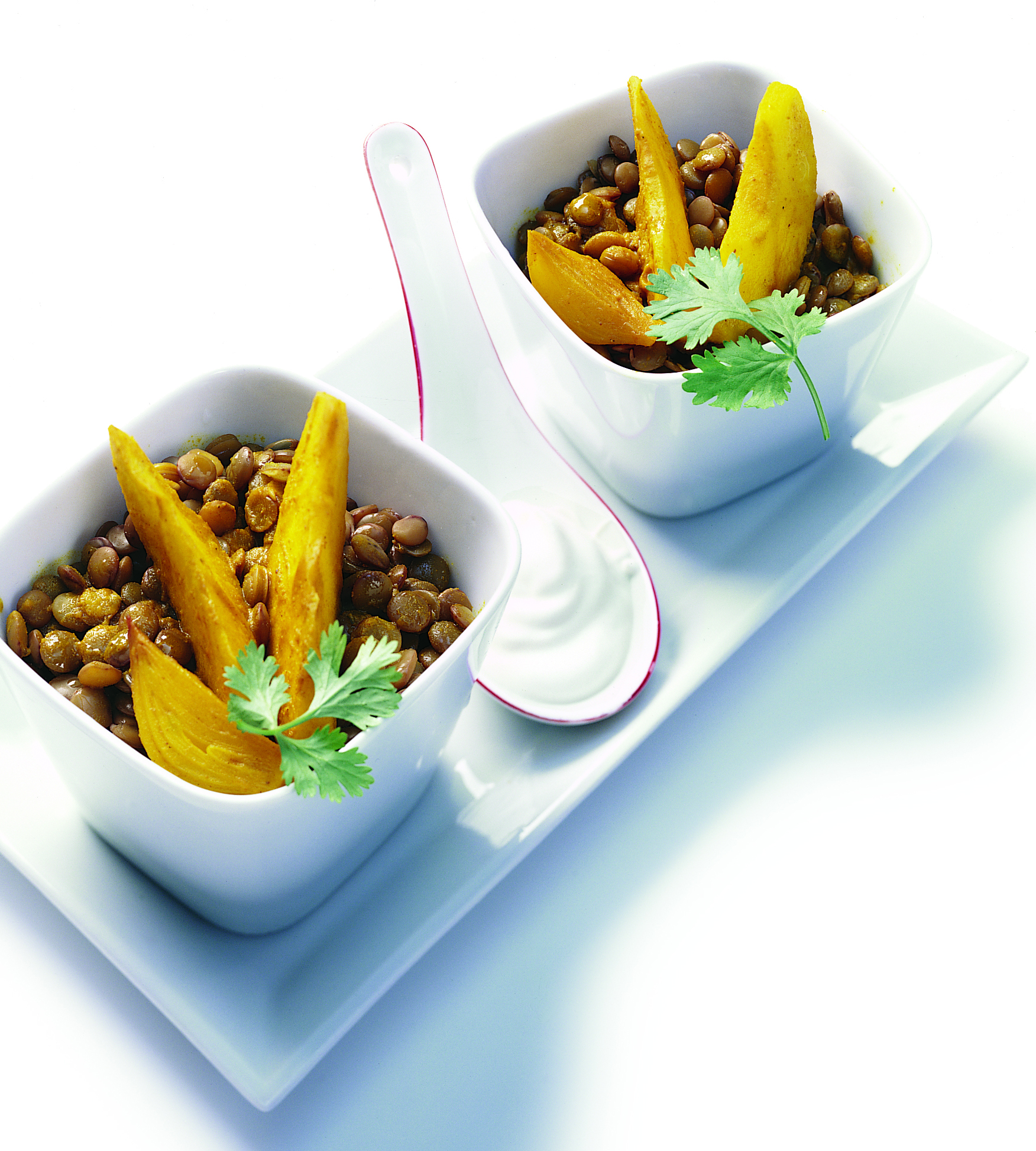 Lentilles aux pommes
