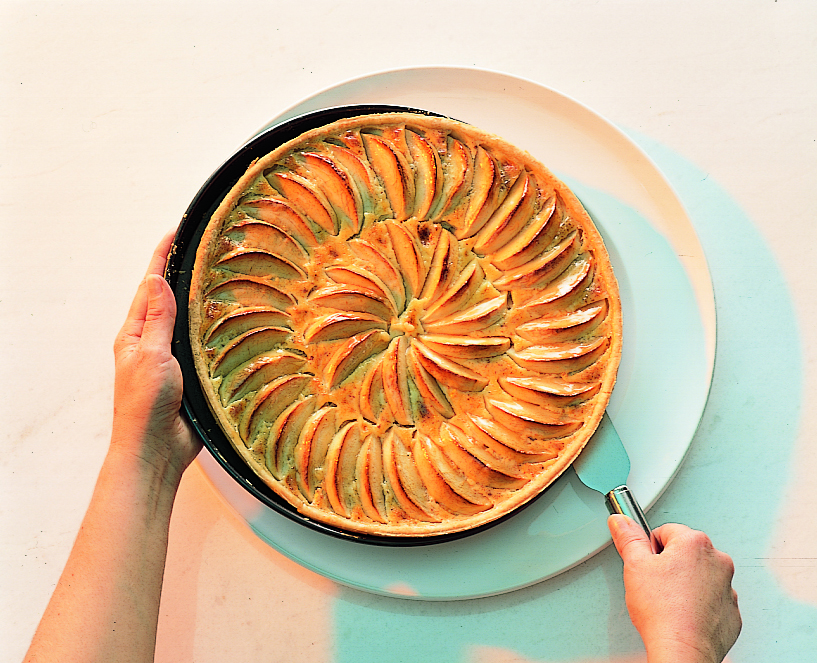 Tarte aux fruits, pâte sablée aux amandes