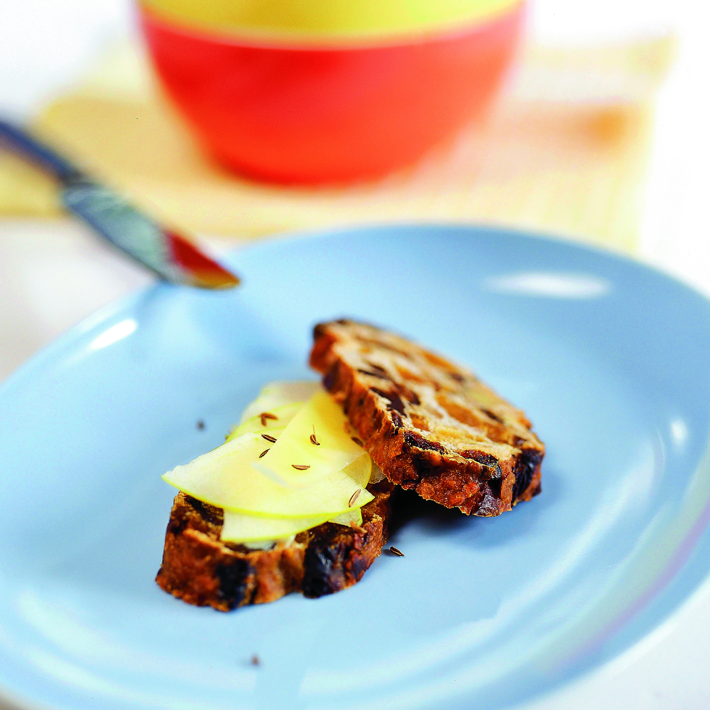 Sandwich de pain aux fruits