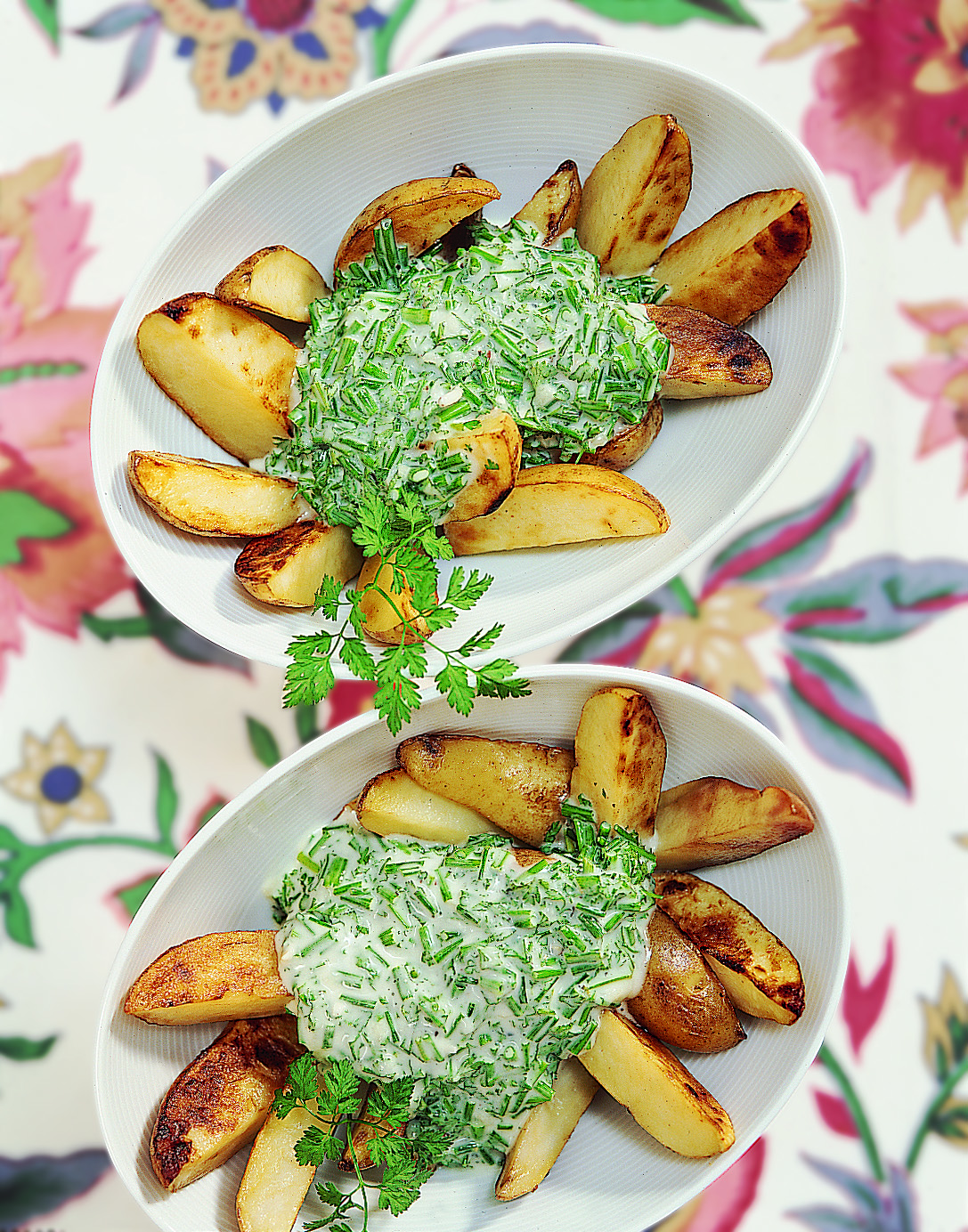 Frühkartoffeln mit Käsecrème