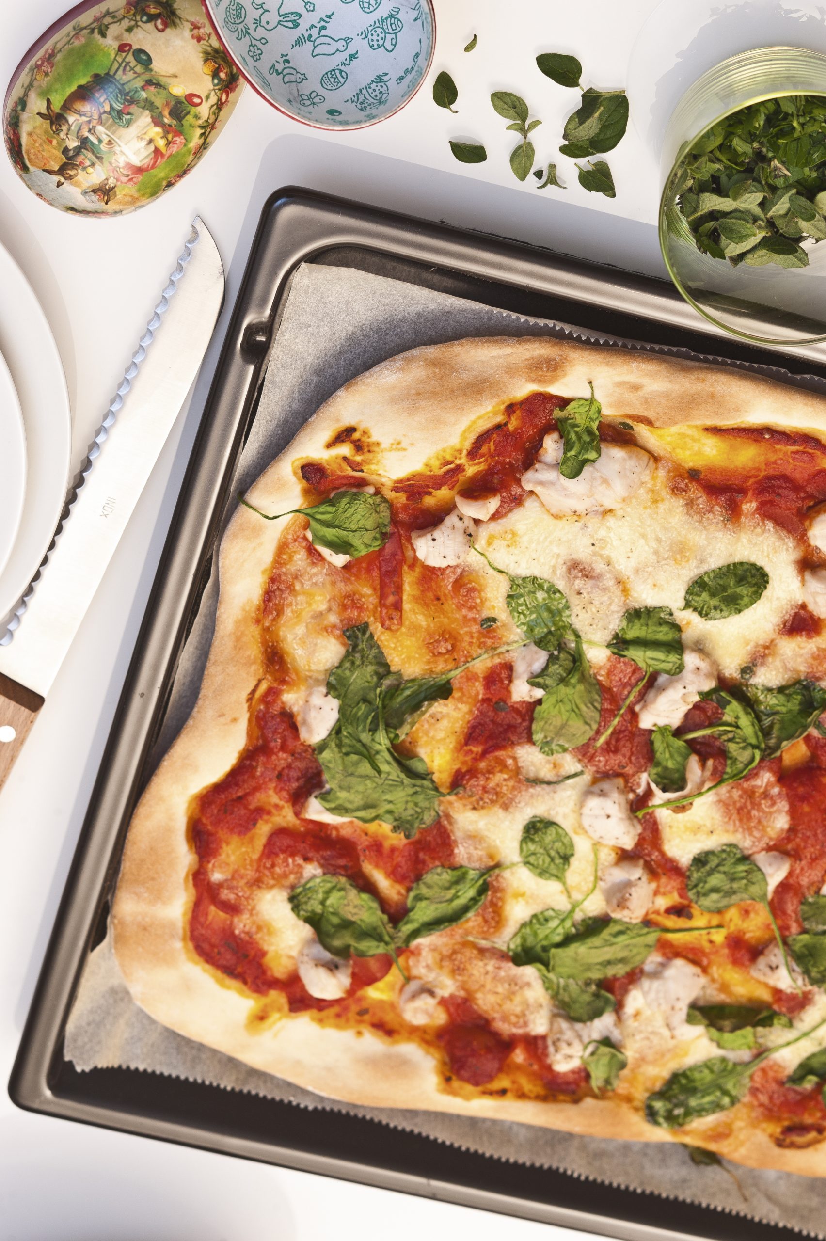 Frühlings-Pizza