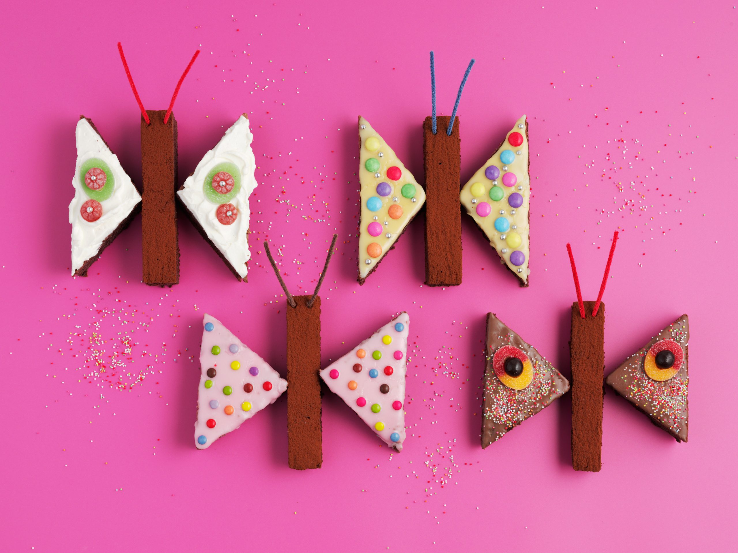 Gâteau d'anniversaire papillons