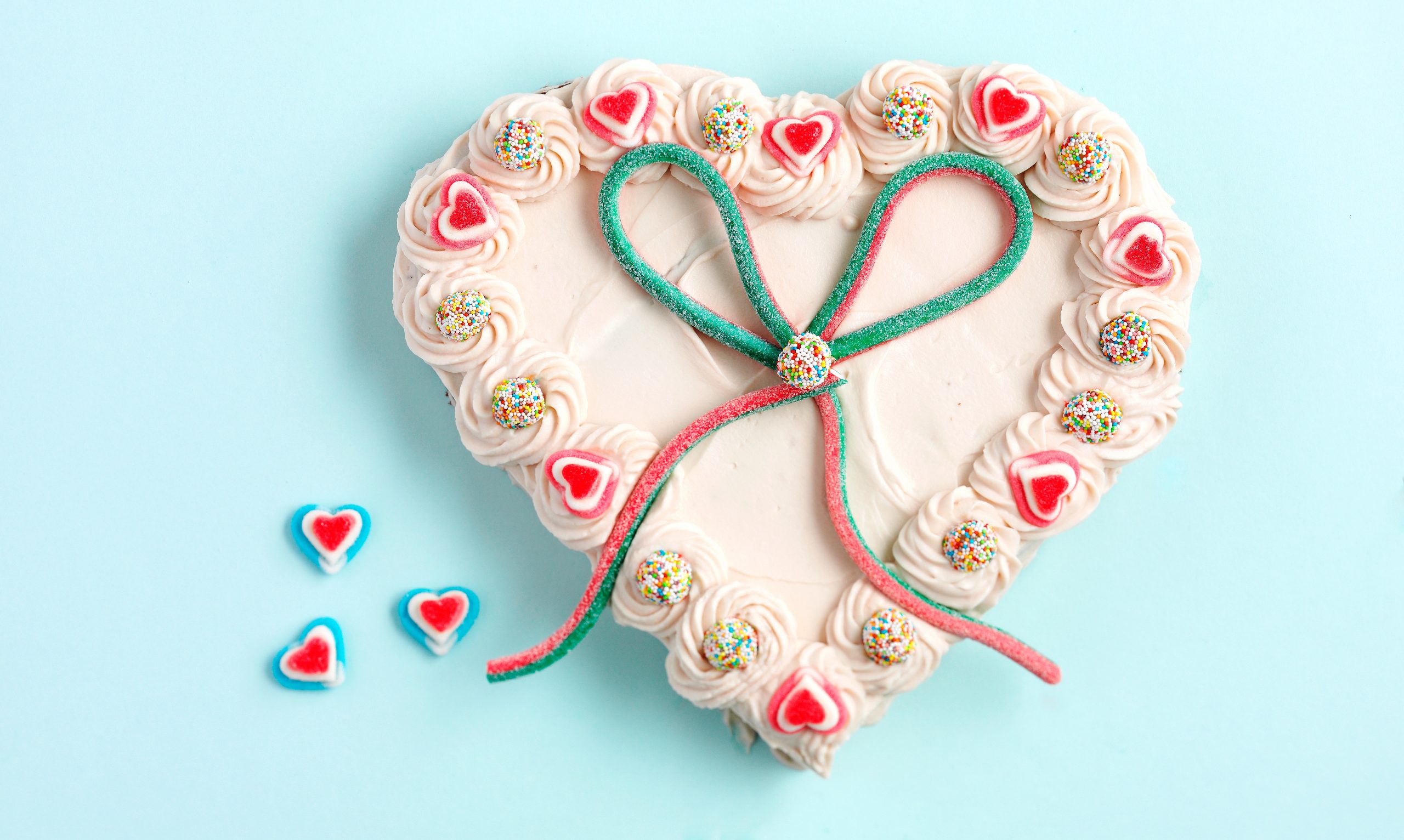 Gâteau d'anniversaire coeur