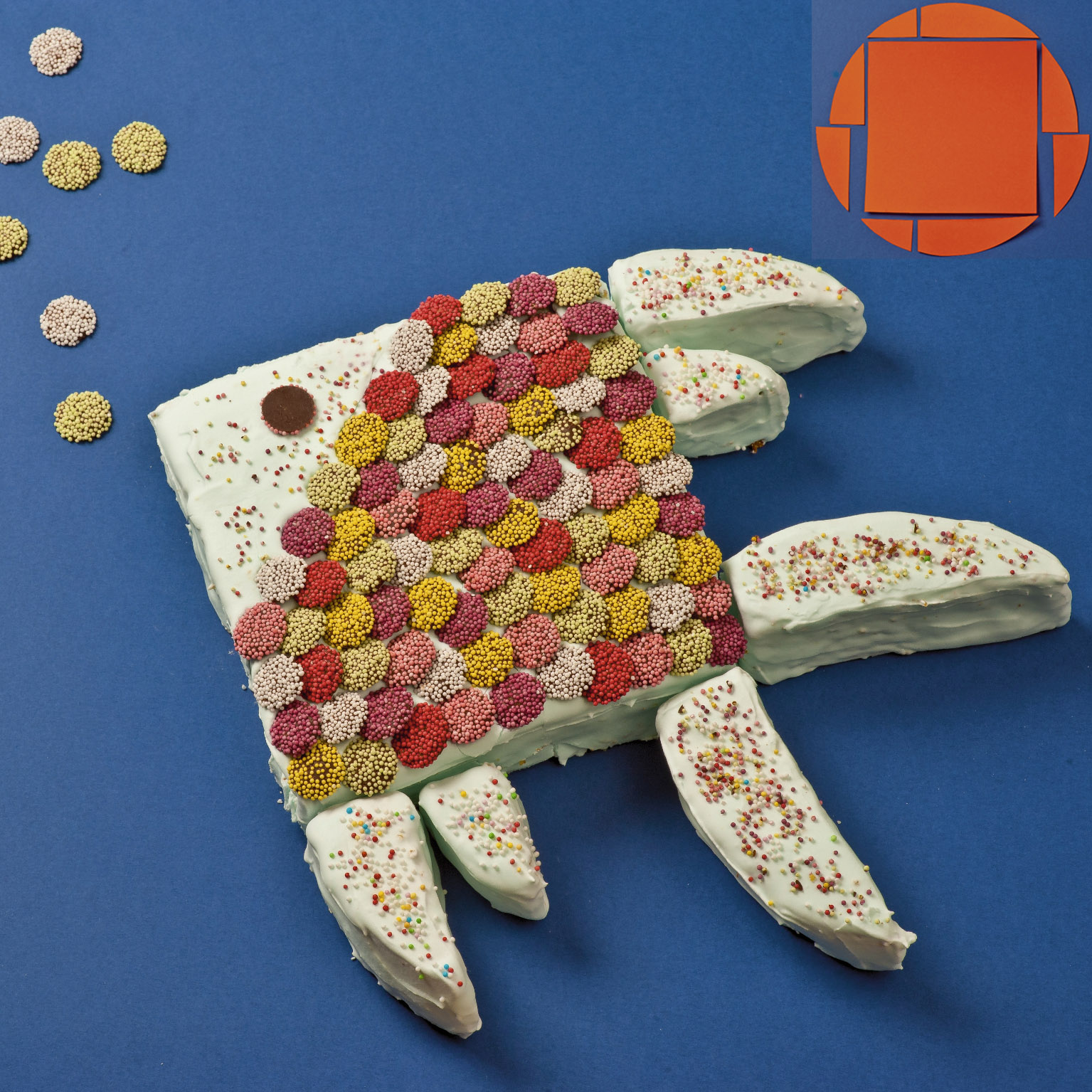 Gâteau d’anniversaire Arc-en-ciel le poisson