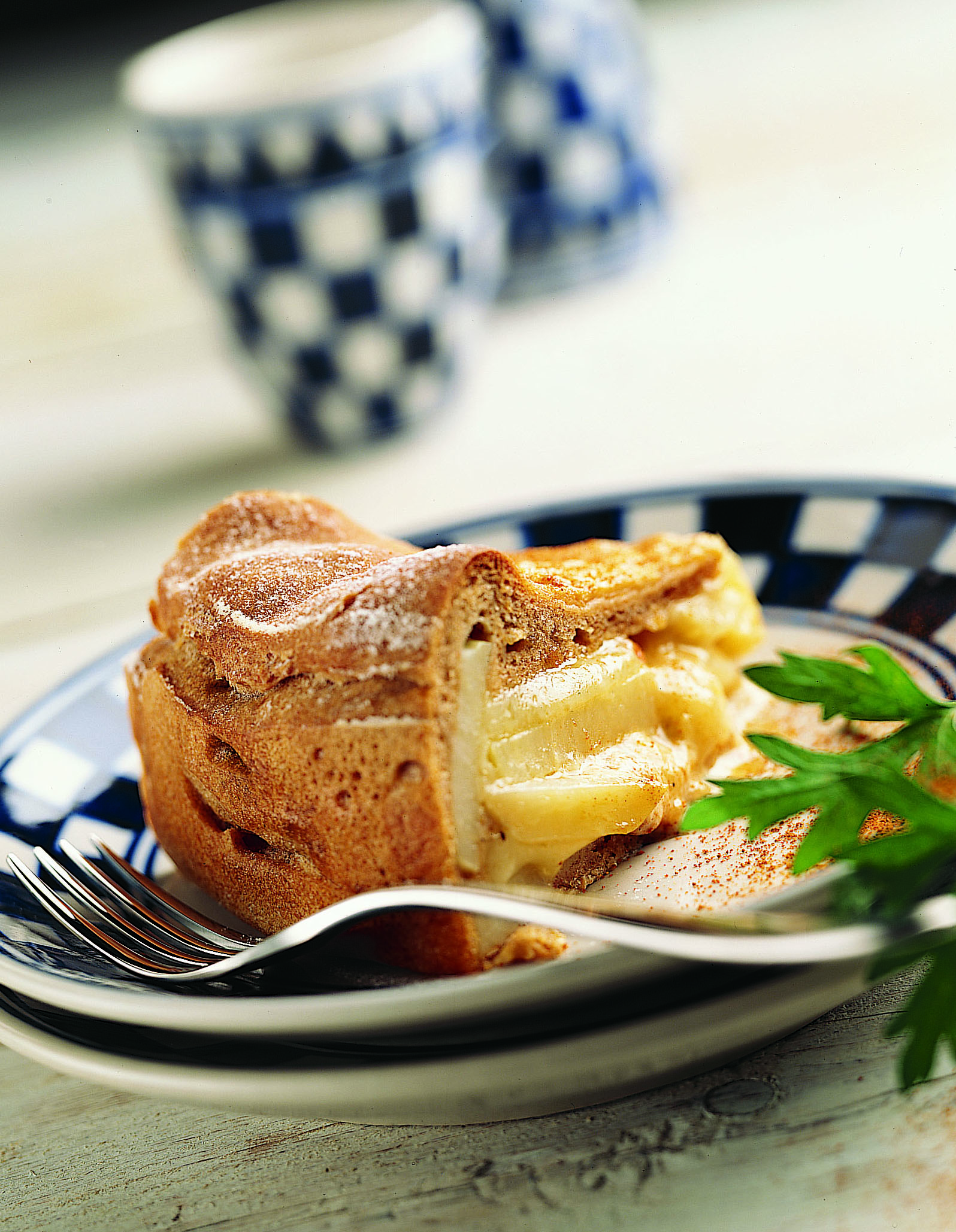 Gedeckter Käsekuchen