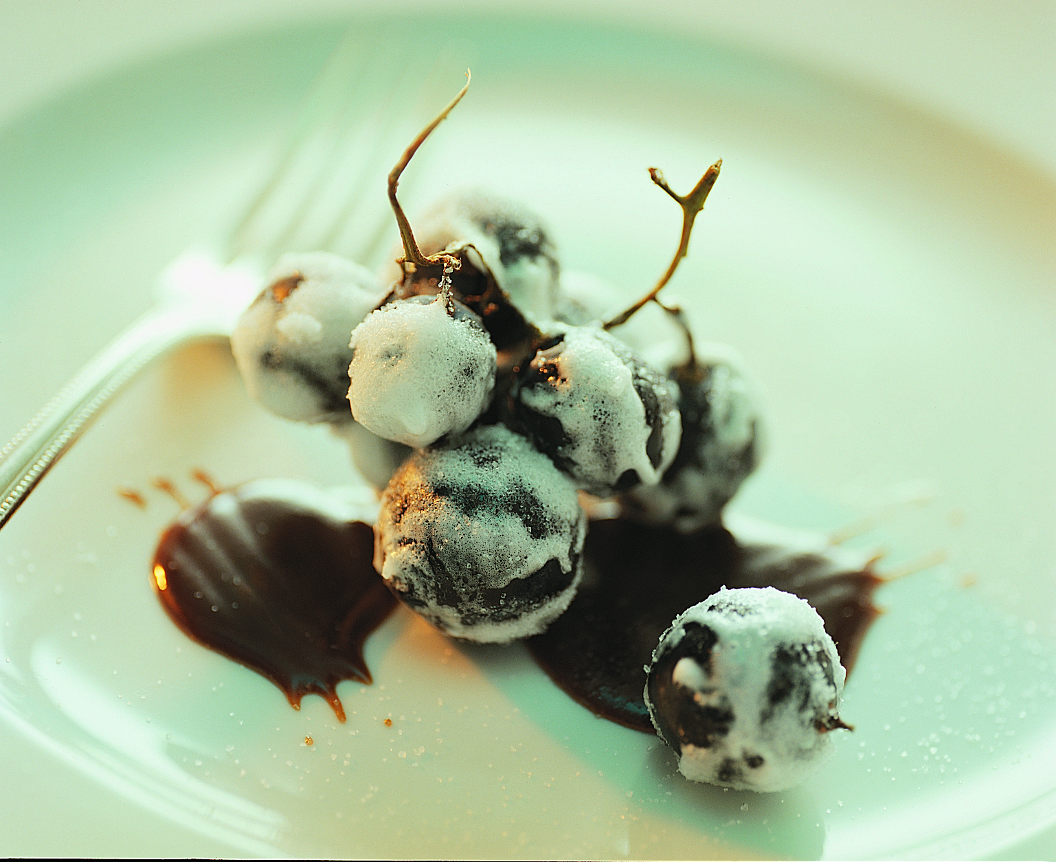 Raisins givrés au vinaigre balsamique