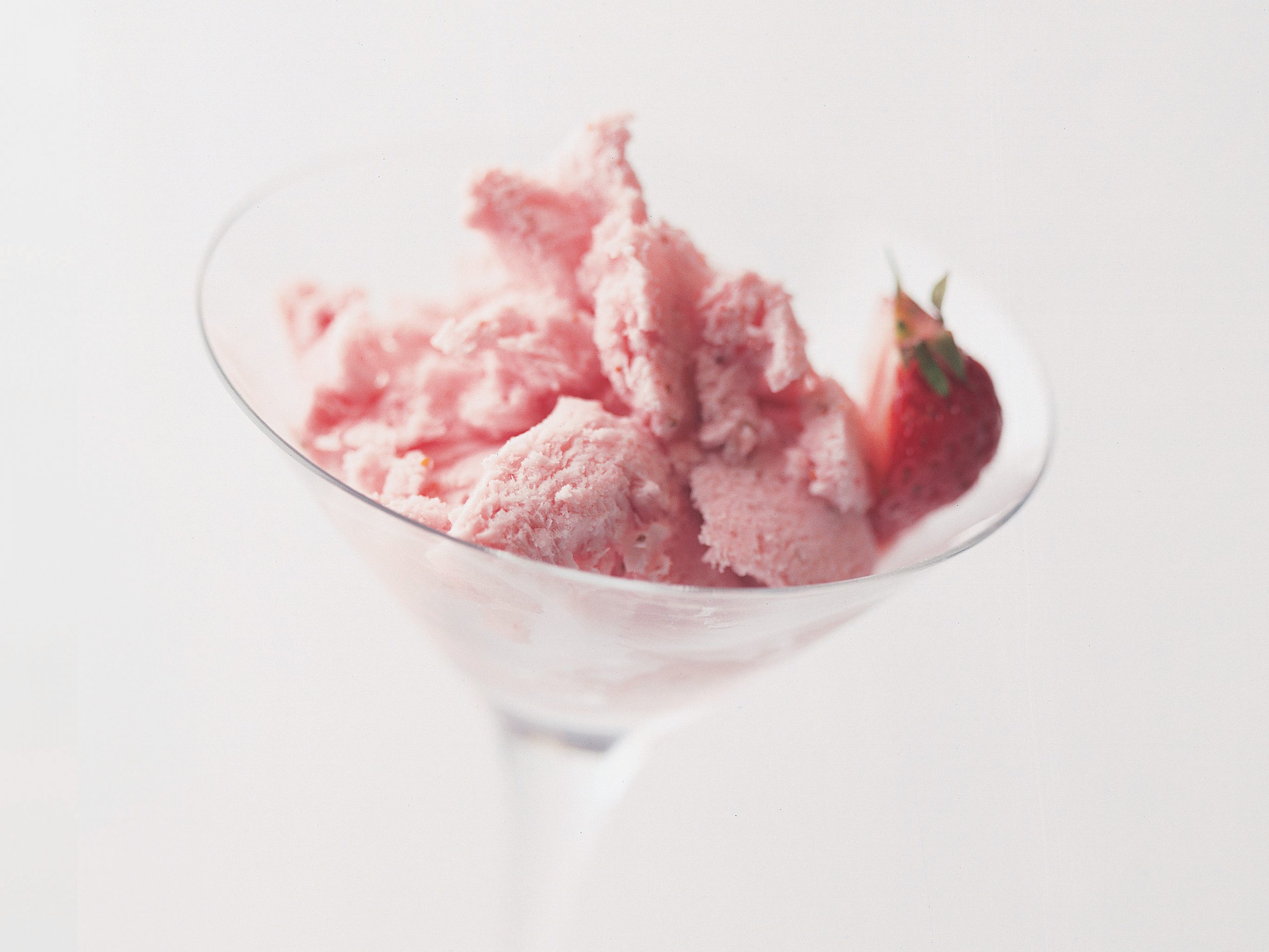 Mousse glacée aux fraises