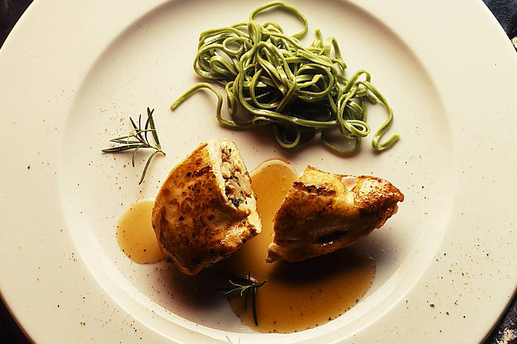 Gefüllte Pilz-Pouletbrust