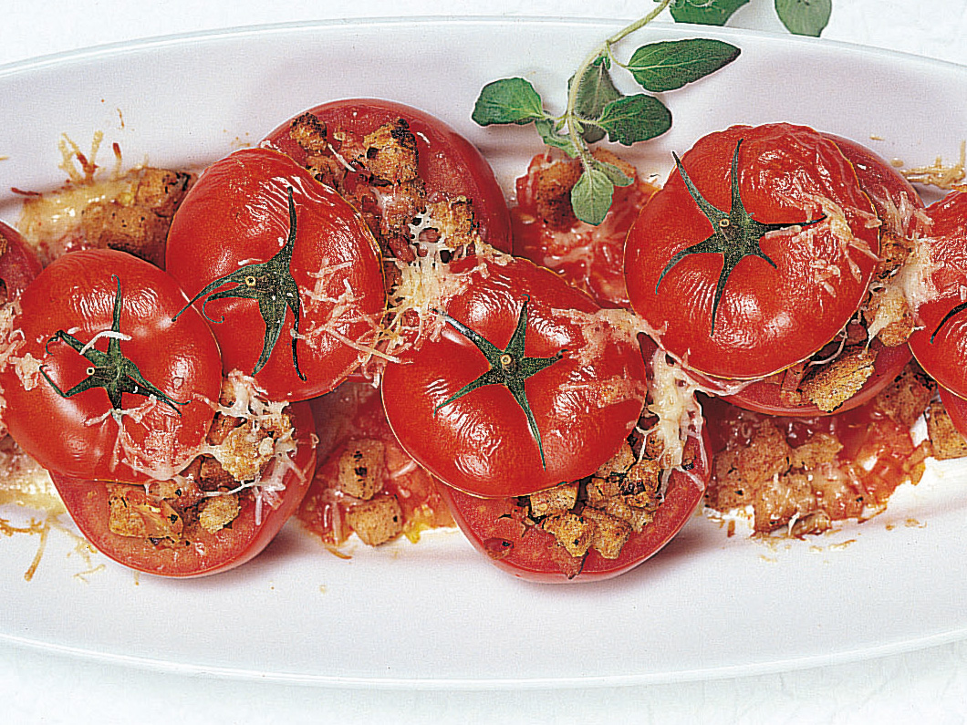 Tomates farcies aux lardons