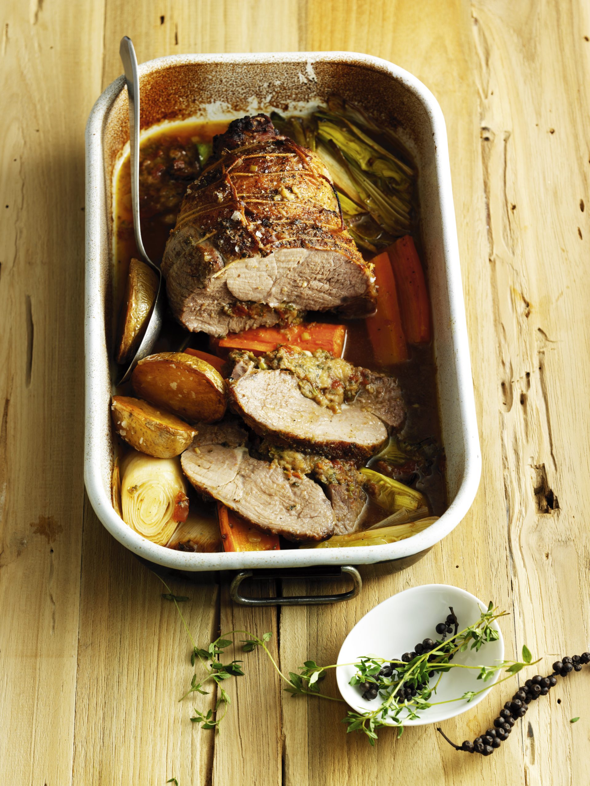 Gefüllter Lammbraten