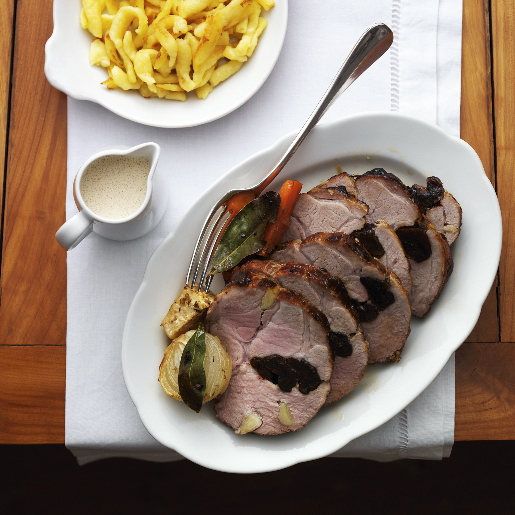 Cou de porc farci aux pruneaux séchés