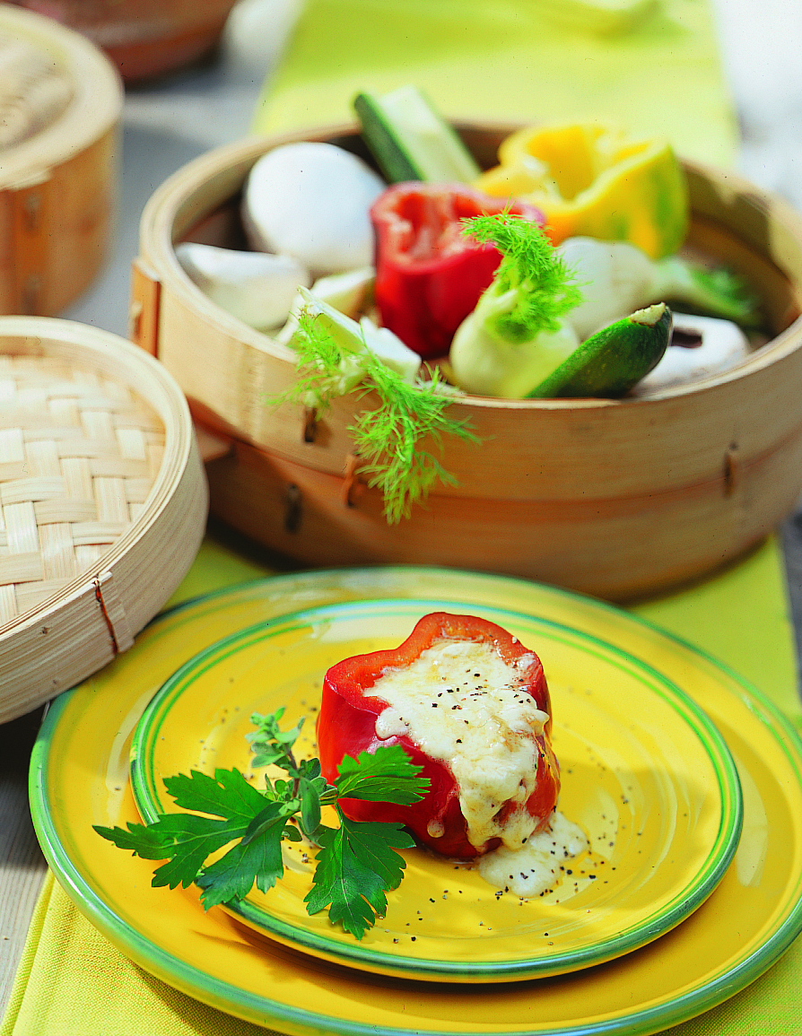 Légumes farcis au fromage à raclette
