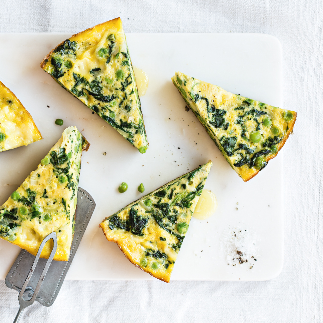 Gemüse-Frittata mit Spinat
