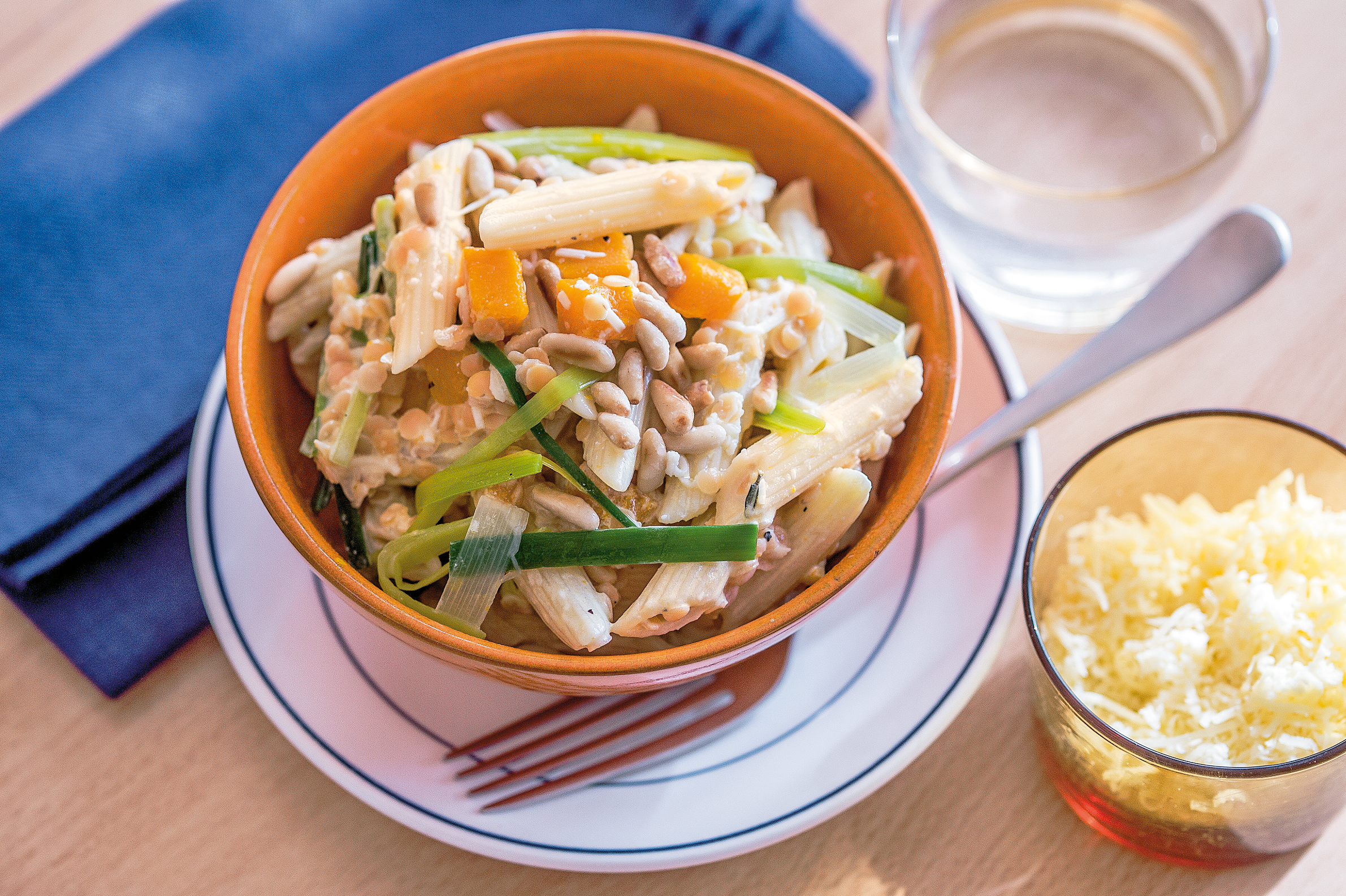 Gemüse-Käse-Penne