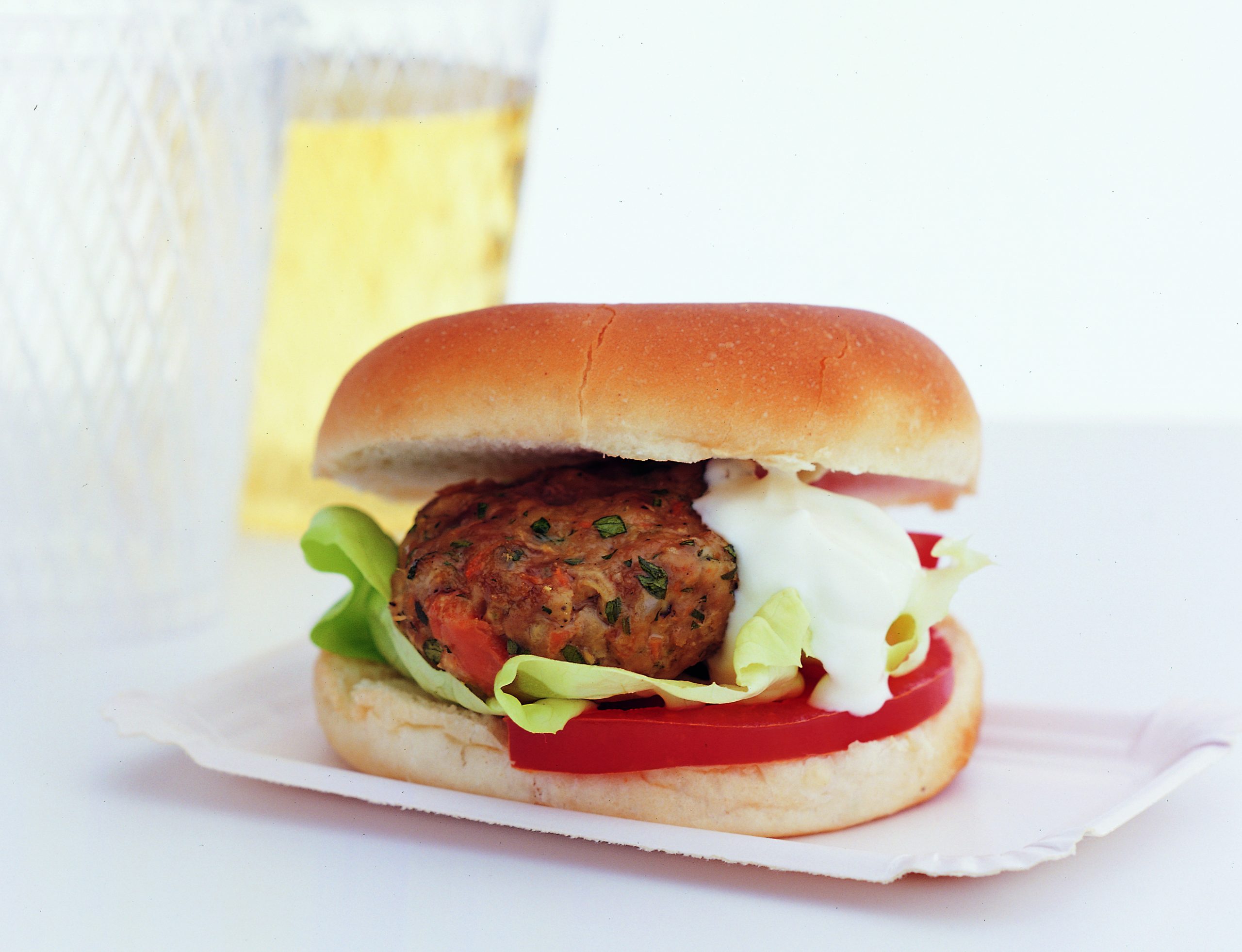 Hamburger boeuf-légumes
