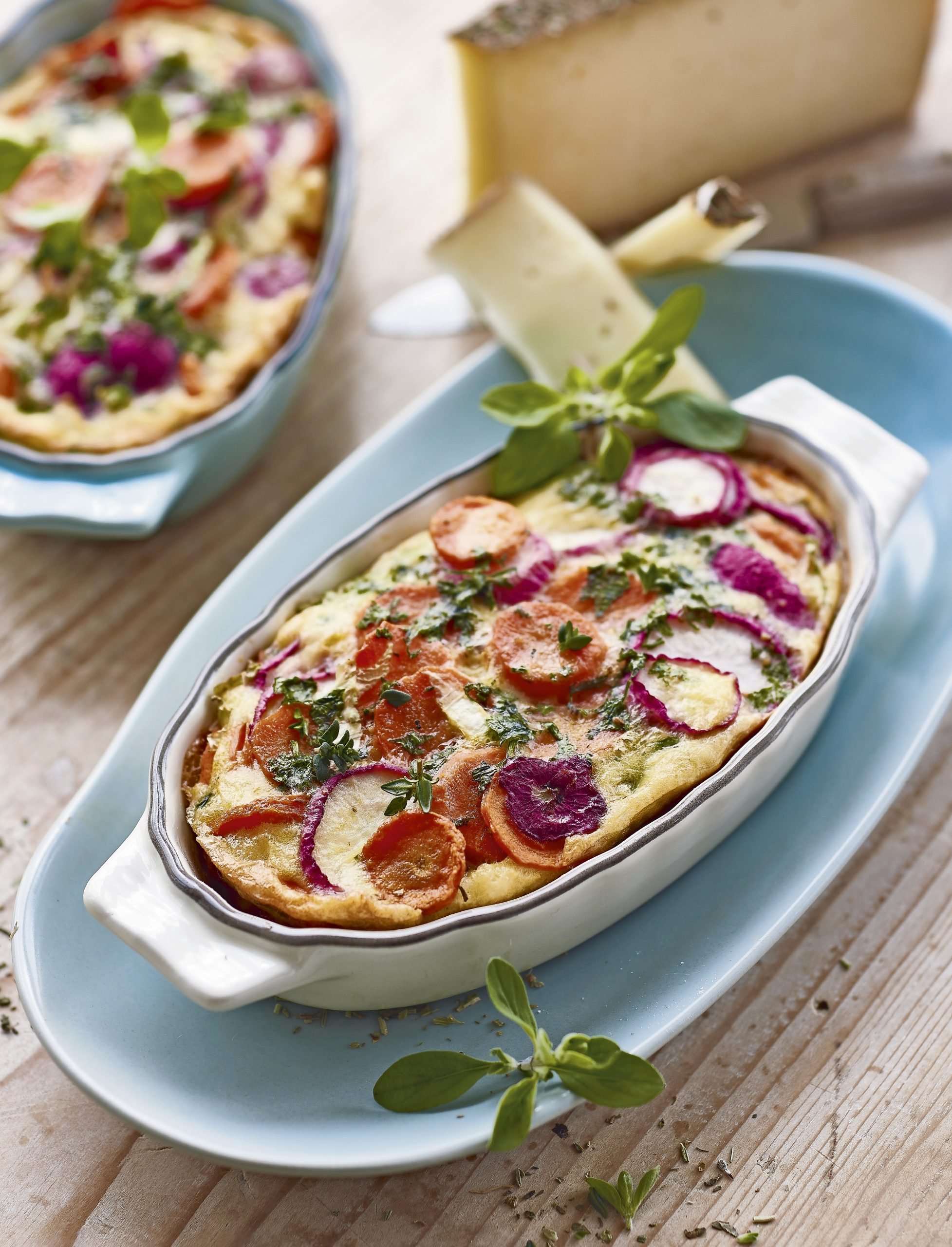 Tortilla gratinée aux légumes