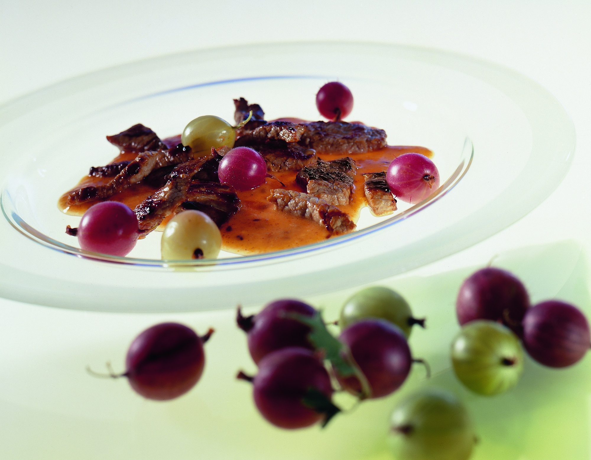 Geschnetzeltes mit Stachelbeeren