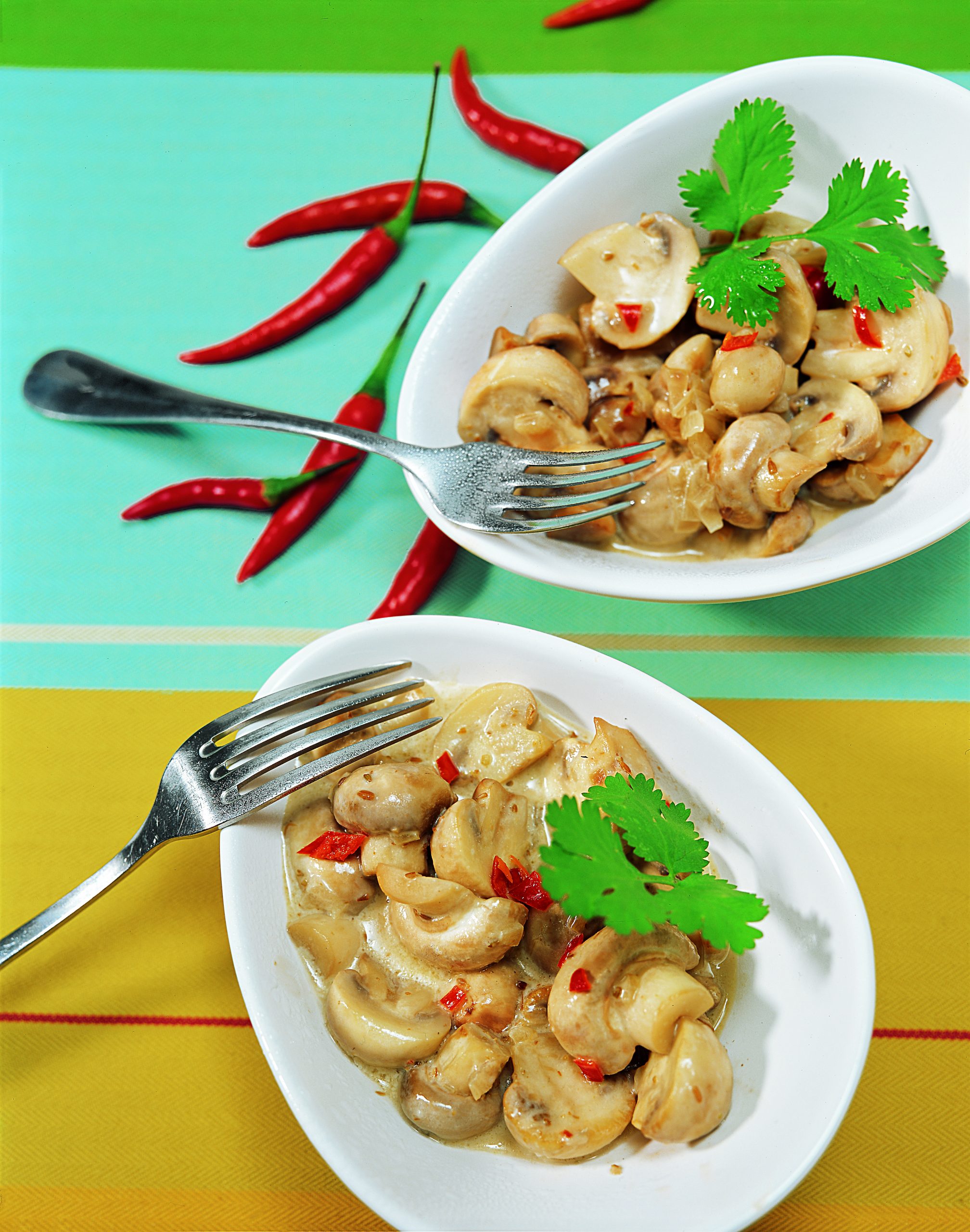 Champignons épicés
