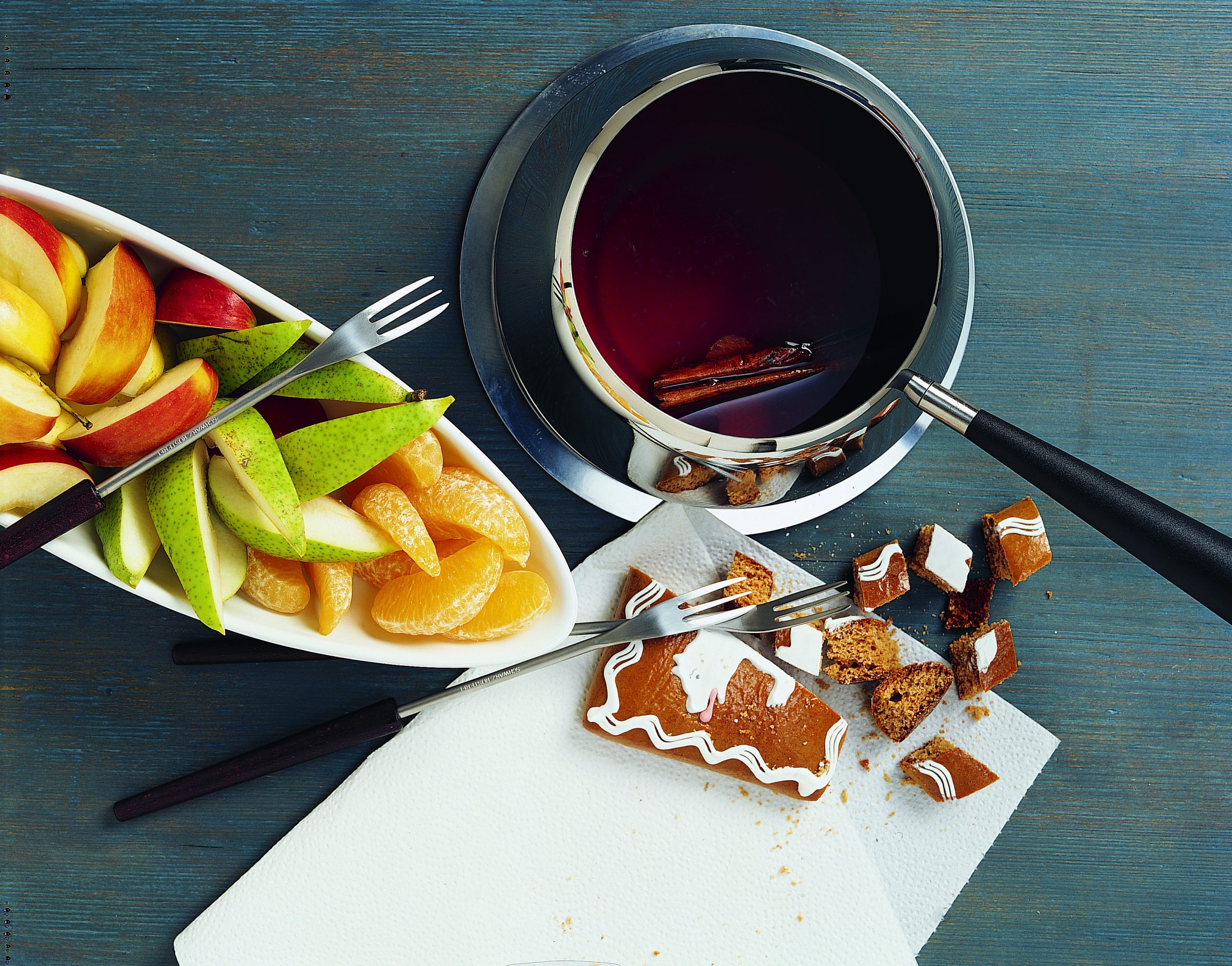 Fondue au vin chaud