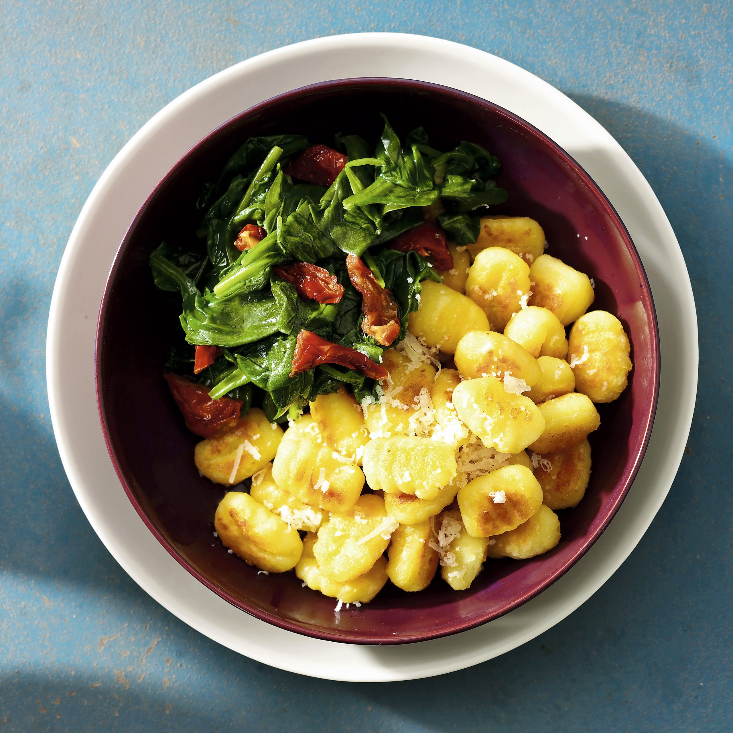 Gnocchi et duo de légumes