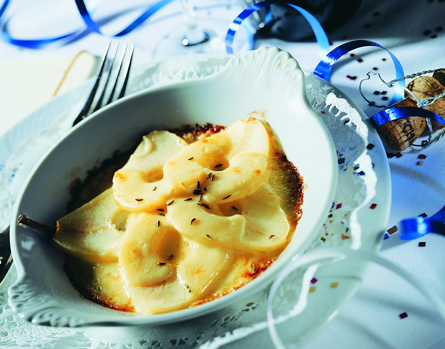 Poires gratinées au Vacherin Mont-d'Or