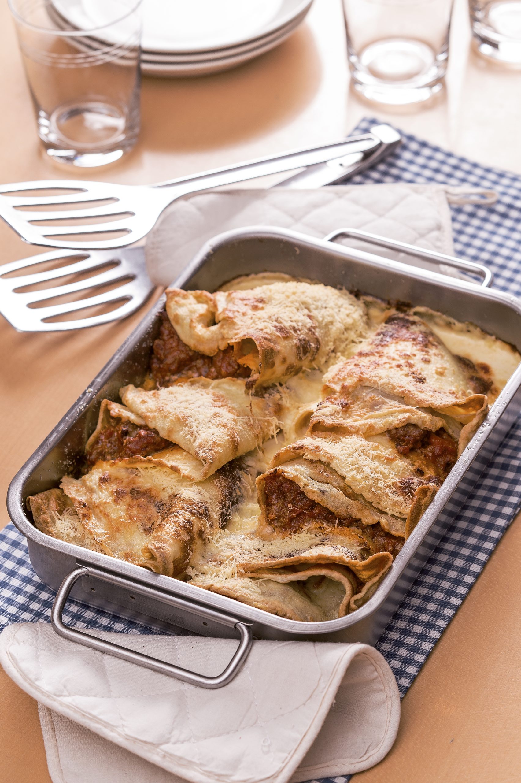 Crêpes gratinées à la bolognaise