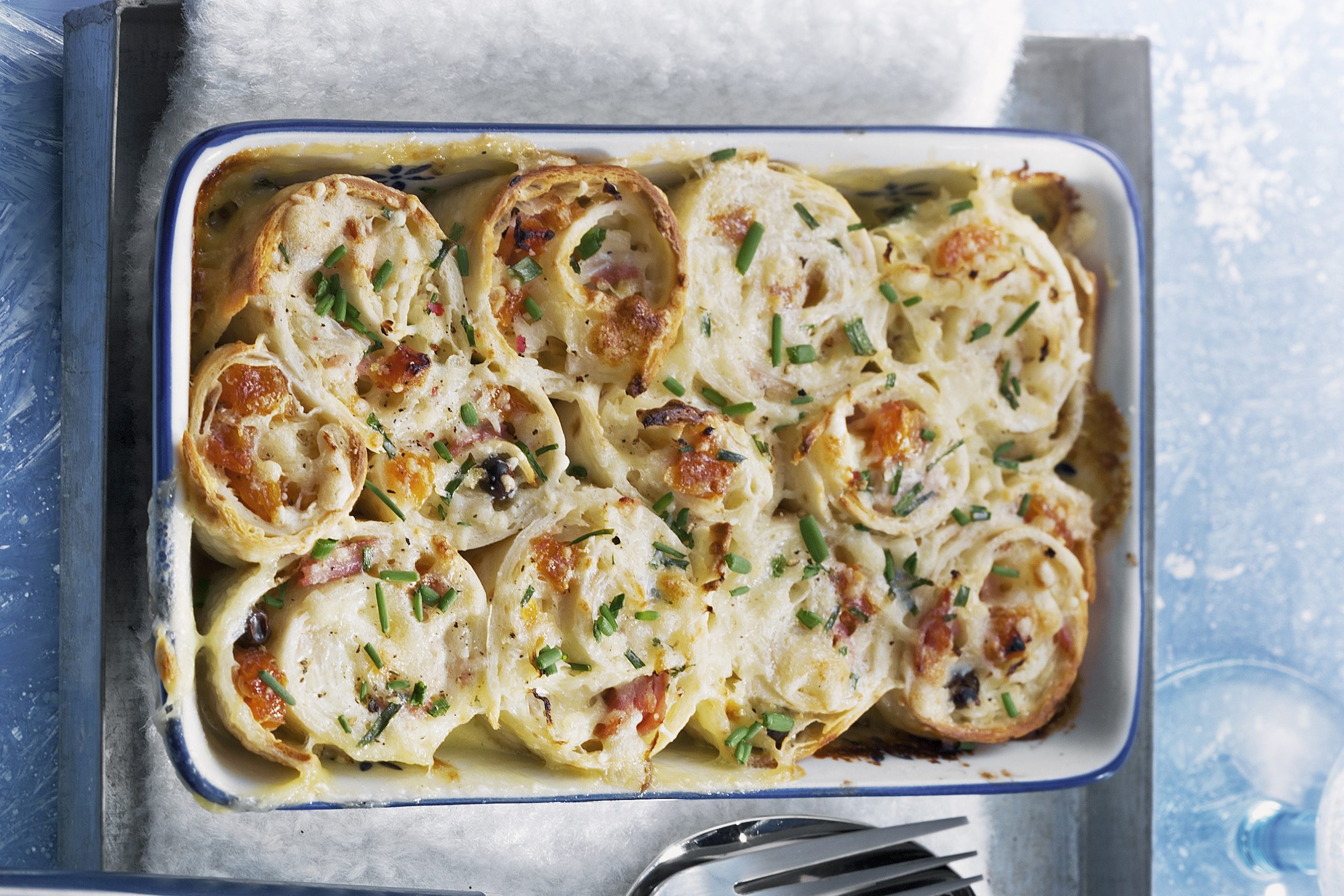 Gratinierte Sauerkrautschnecken