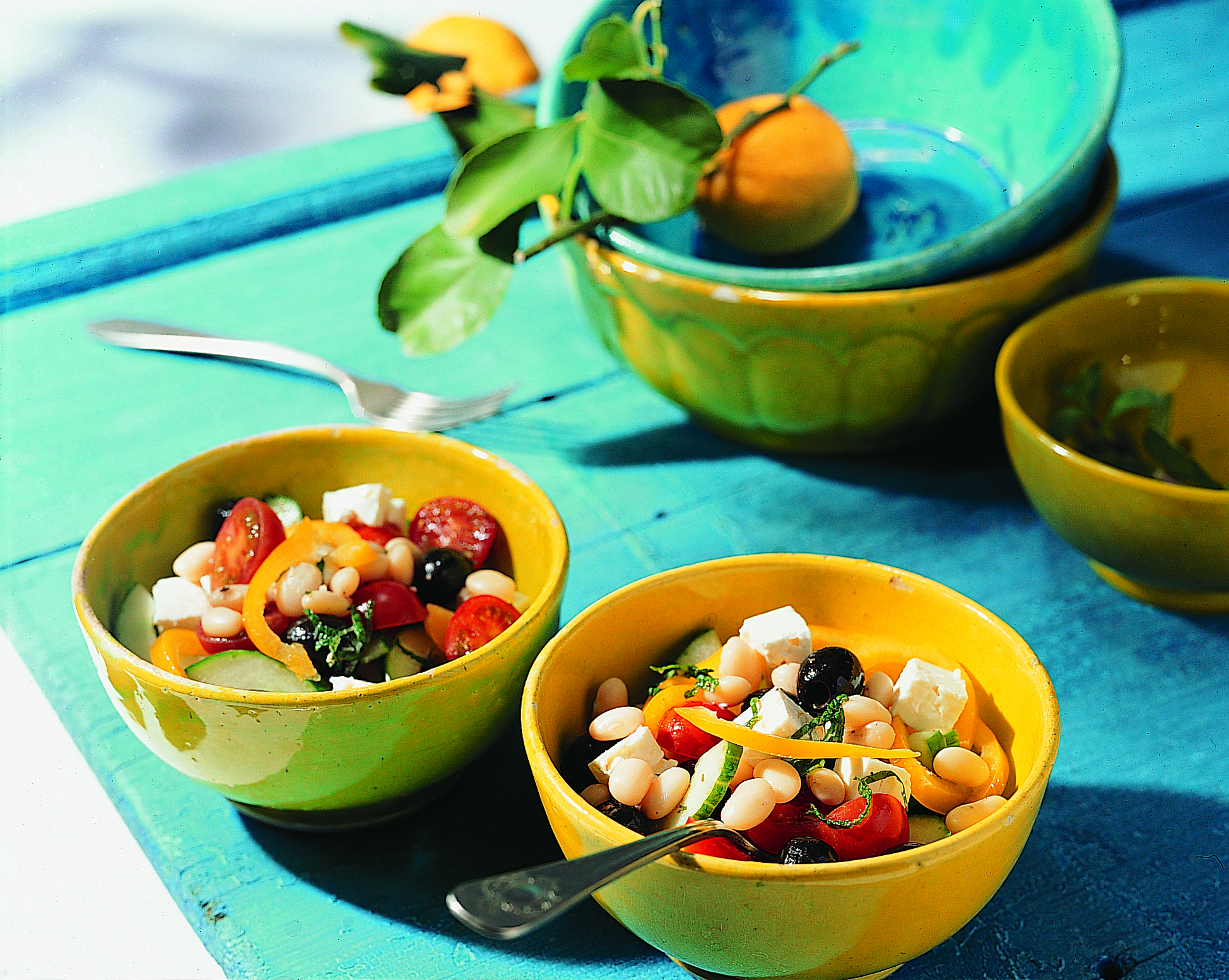 Griechischer Bauernsalat (Choriatiki salata me fassolia)