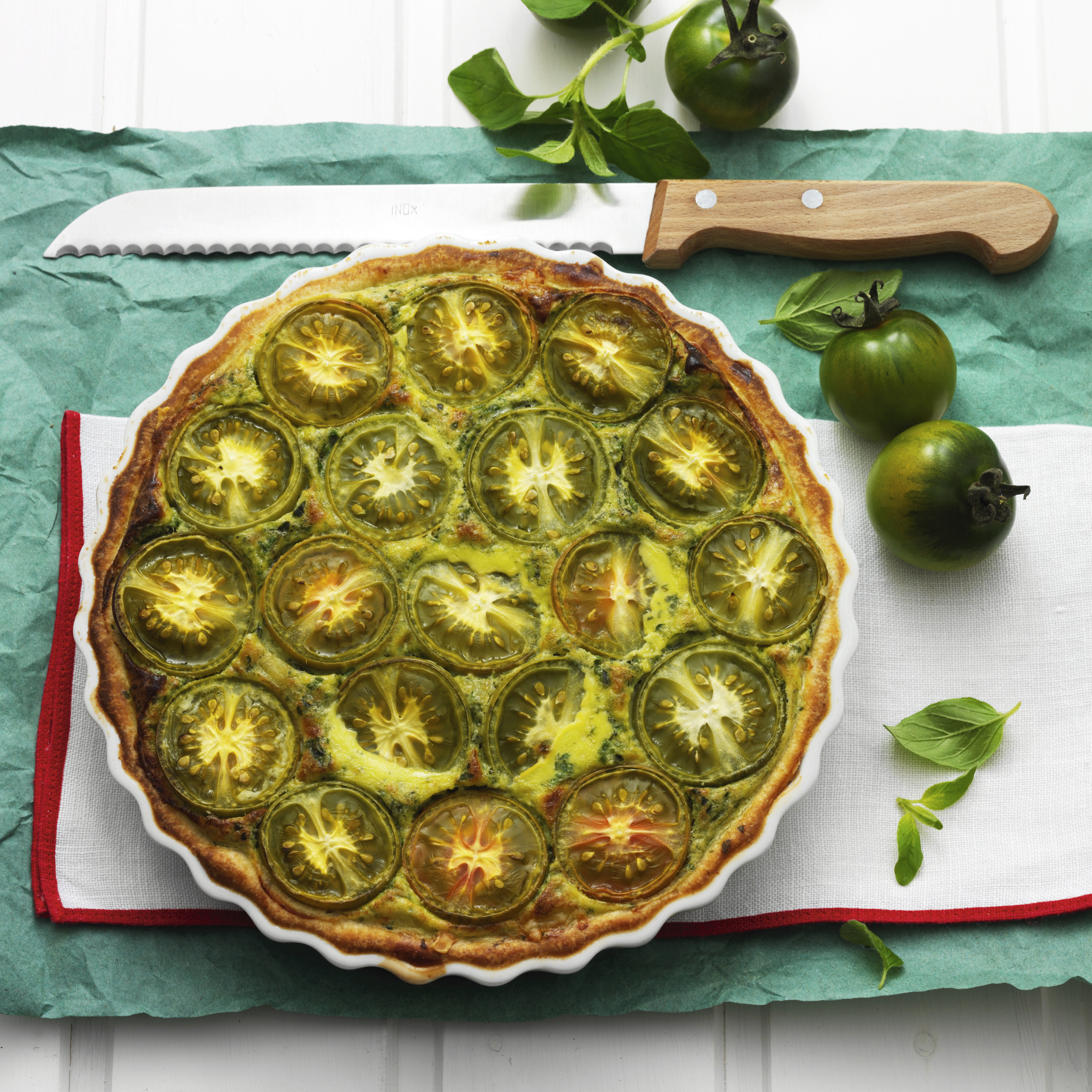 Tarte aux tomates vertes