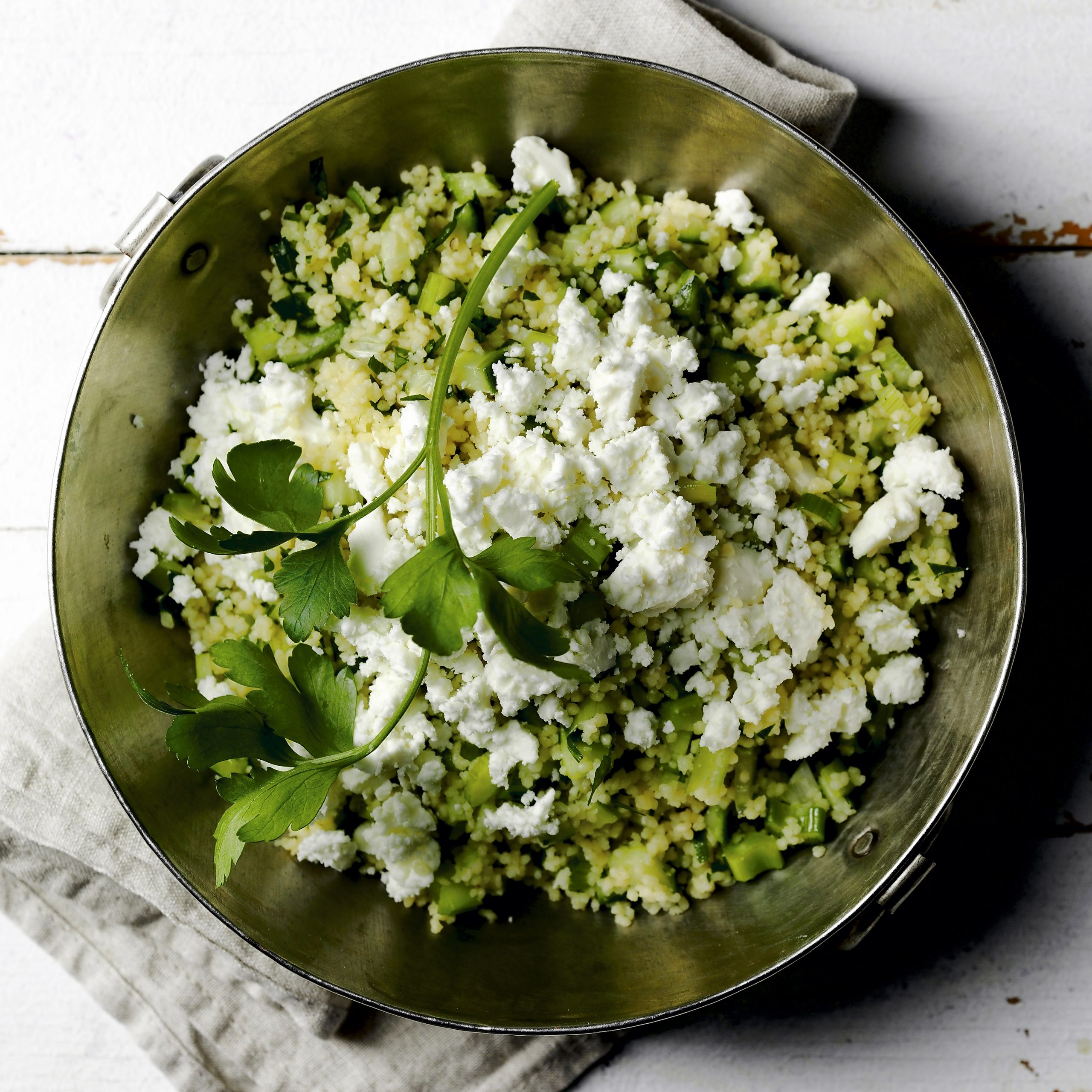 Grüner Couscous-Salat