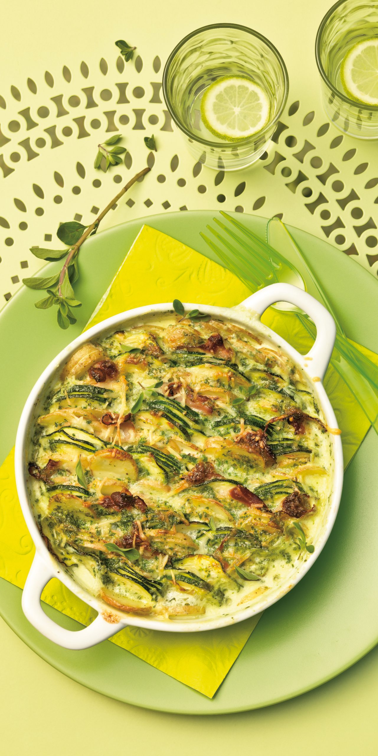 Gratin de courgettes et de pommes de terre