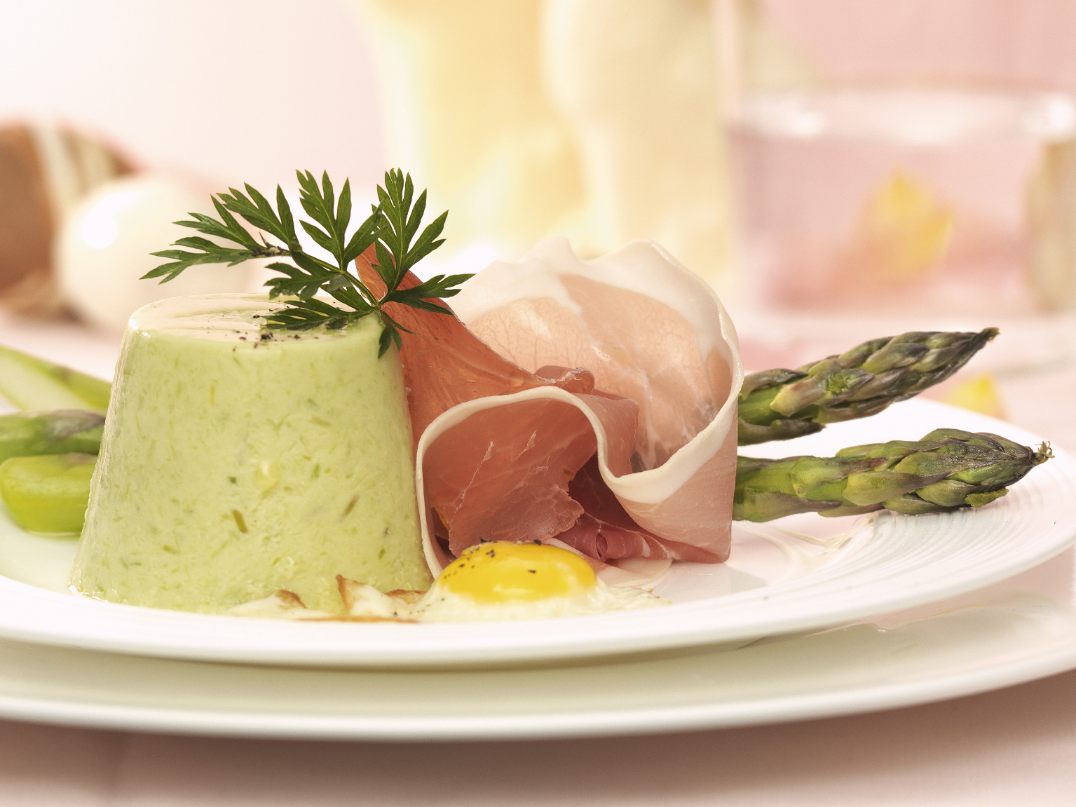 Timbales d'asperges vertes