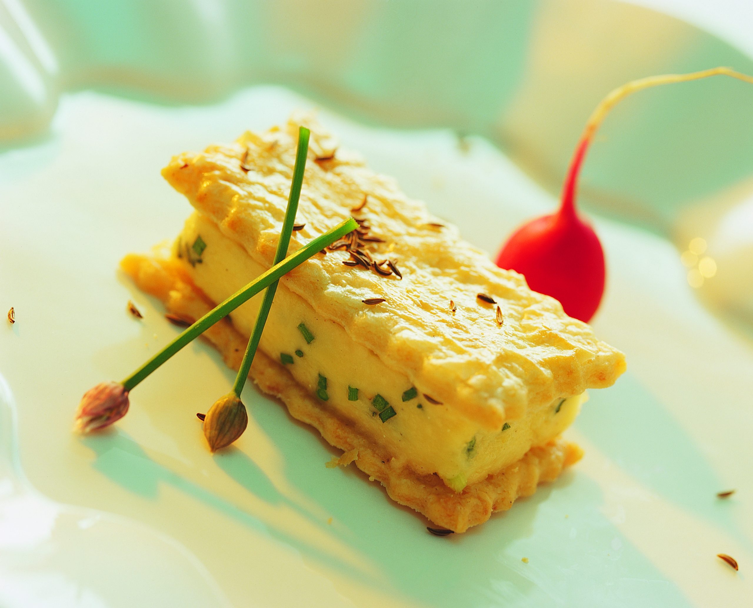 Millefeuille à la crème de Gruyère