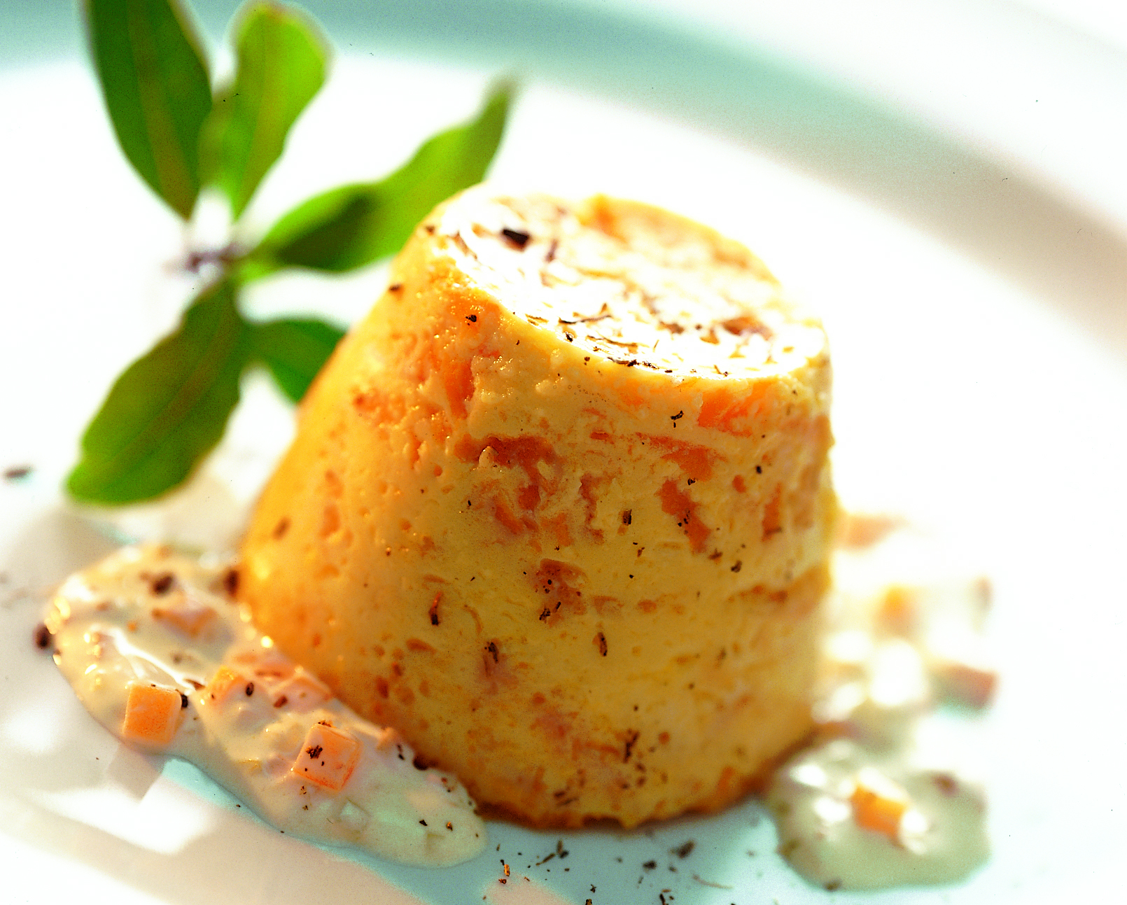 Terrine de courge et sauce à la crème acidulée